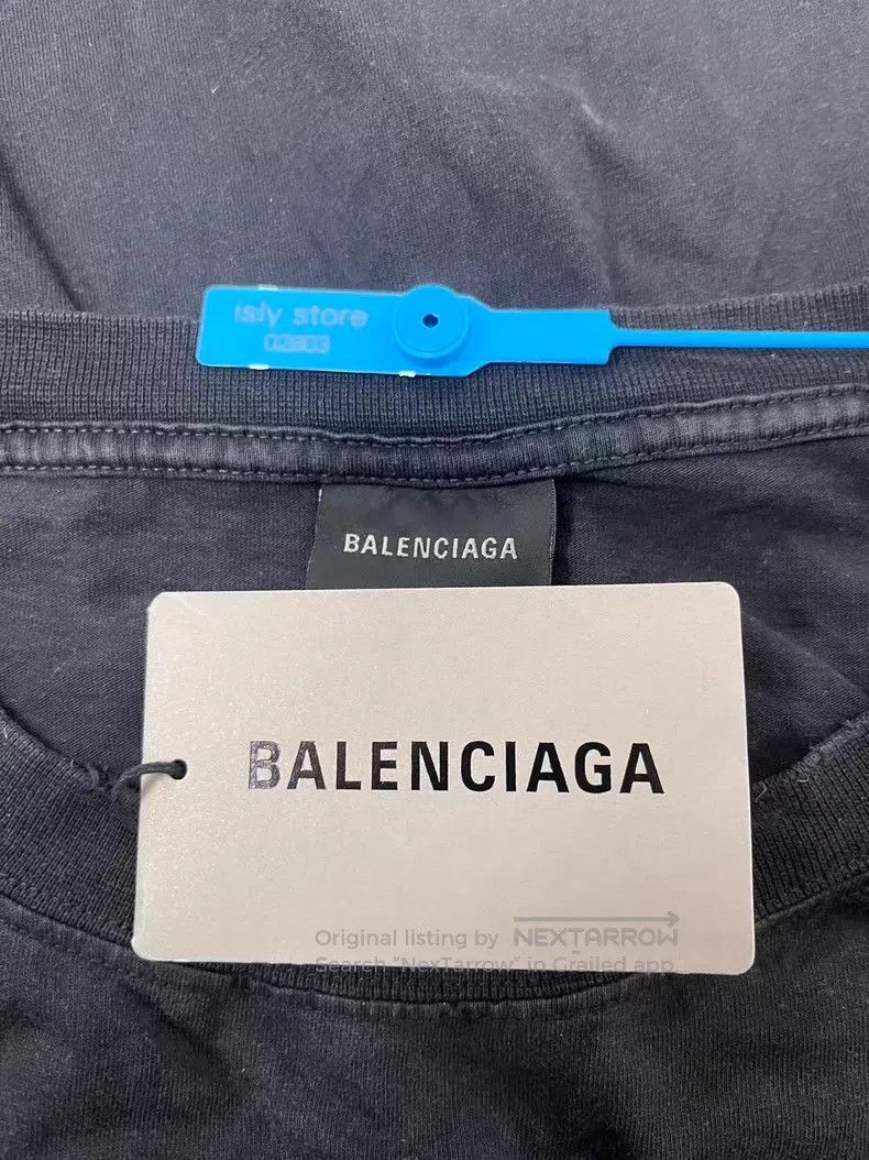 Balenciaga Balenciaga Badge Loose Fit Round Neck Short Sleeve T-Shirt Size US L / EU 52-54 / 3 - 5 Thumbnail