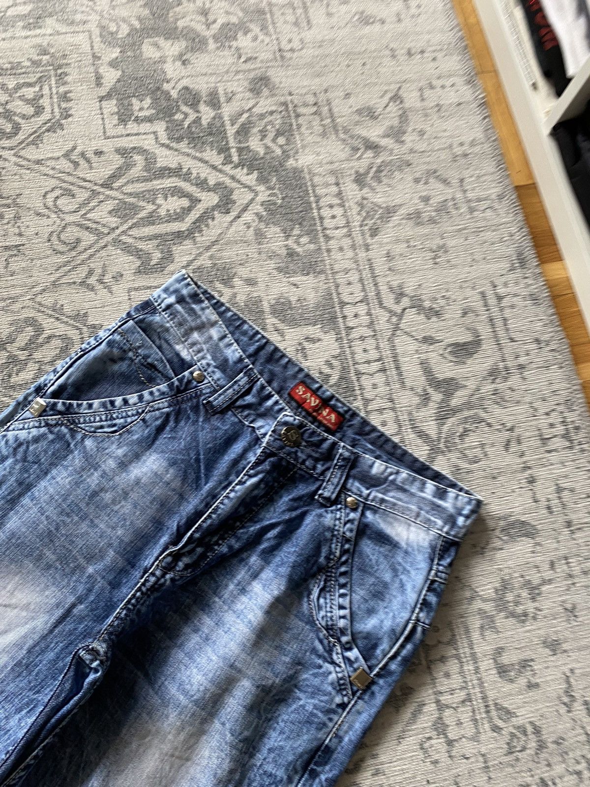 Vintage Wide Baggy Faded Washed Jeans Japanese Hype hysteric