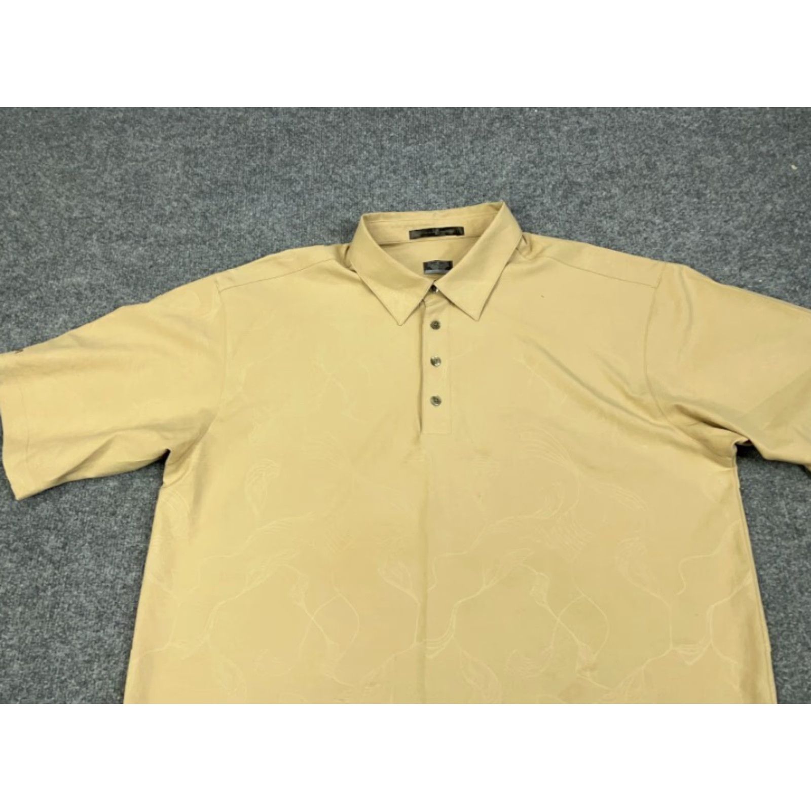 Nike Nike Tiger Woods Polo Shirt Adult Large Beige Geometric Pattern Golf Fit Dry Size US L / EU 52-54 / 3 - 7 Thumbnail