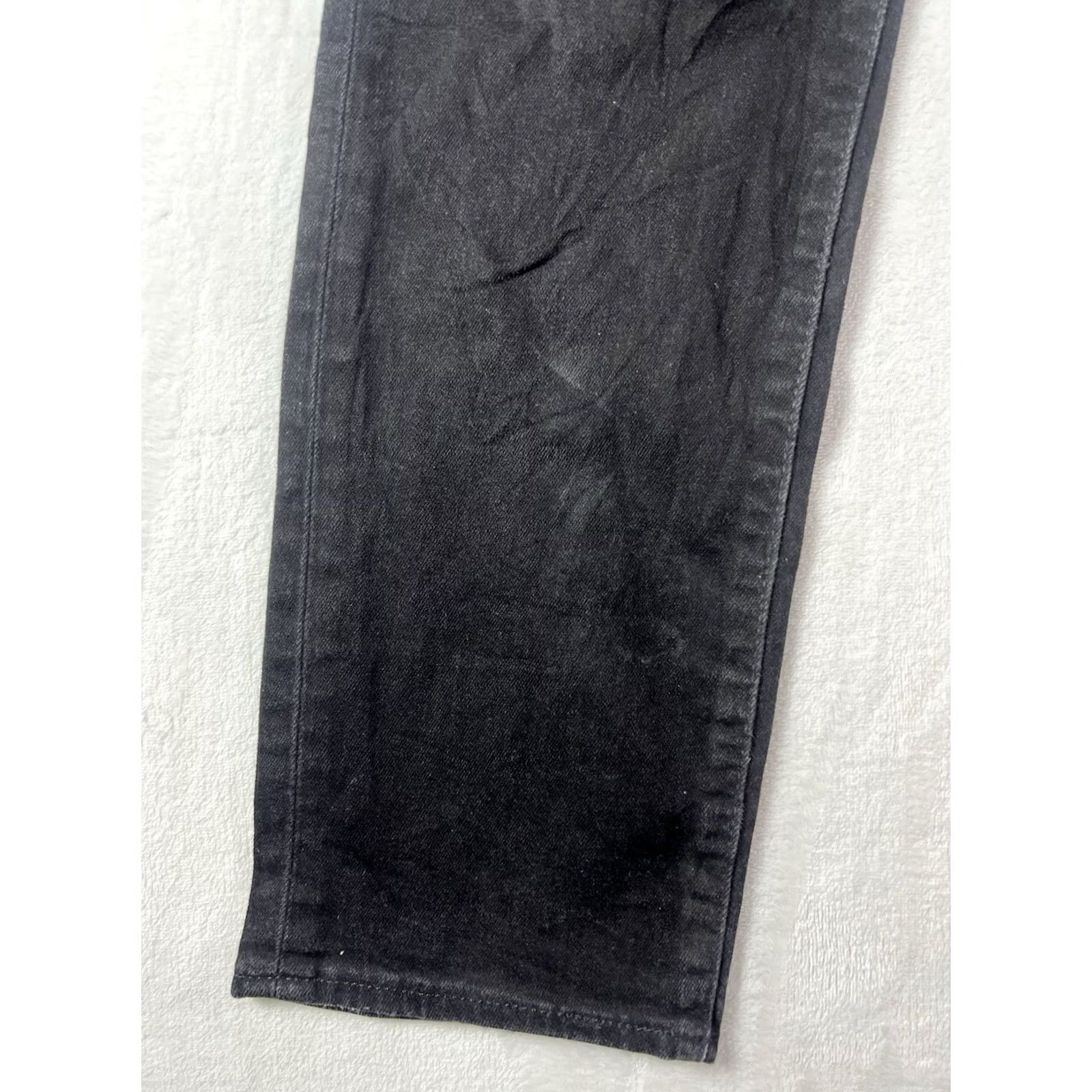 Levi's Levi's Mens Jeans 34x30 Black Straight Regular Fit Distressed Outdoor Workwear 5-Pocket Denim Cotton USA 90s Cowboy Levis 500 Series Size US 34 / EU 50 - 3 Thumbnail