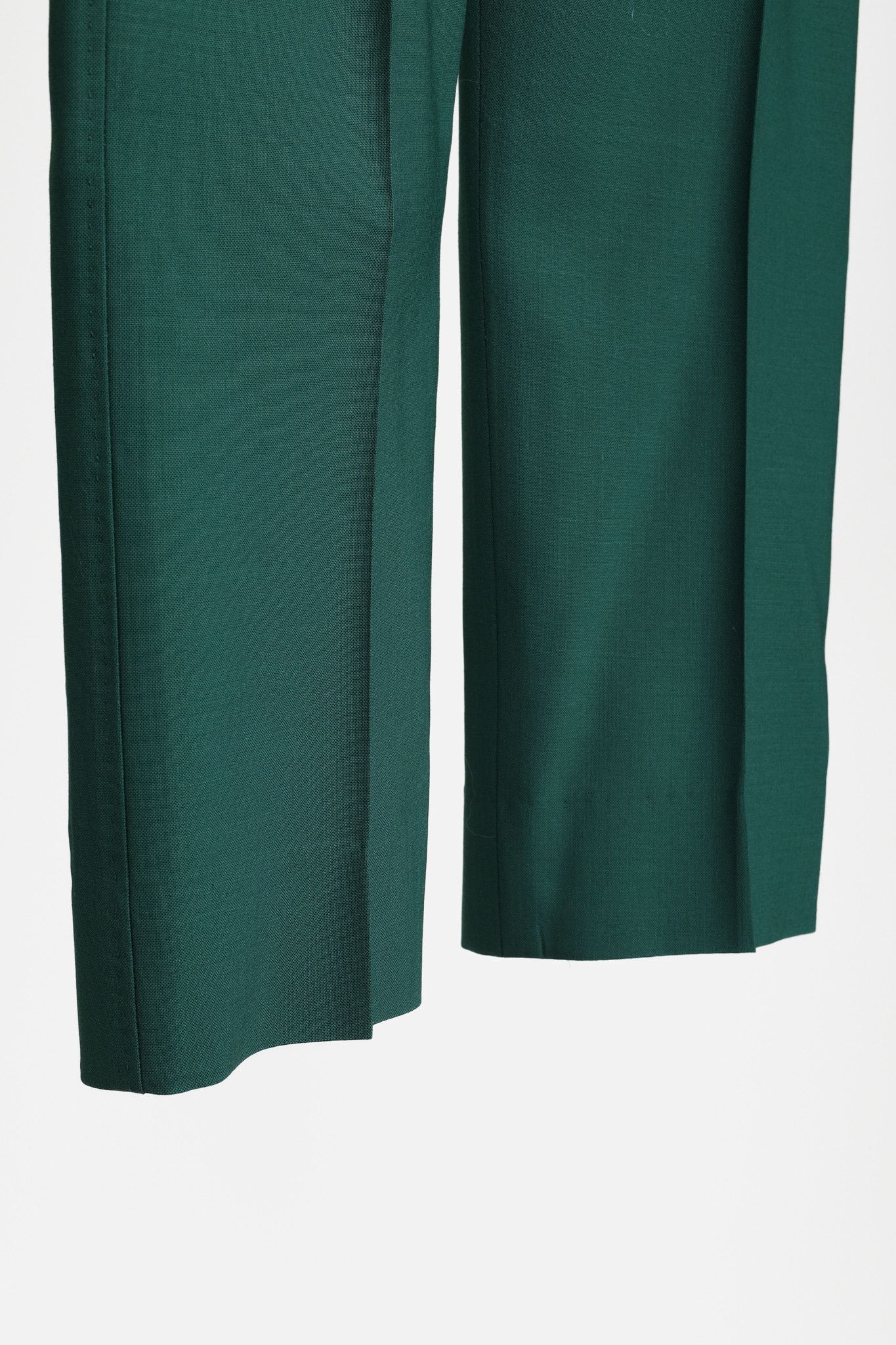 Paul Smith Paul Smith Green Wool Suiting Pant with Side Adjusters Size 38R - 5 Thumbnail