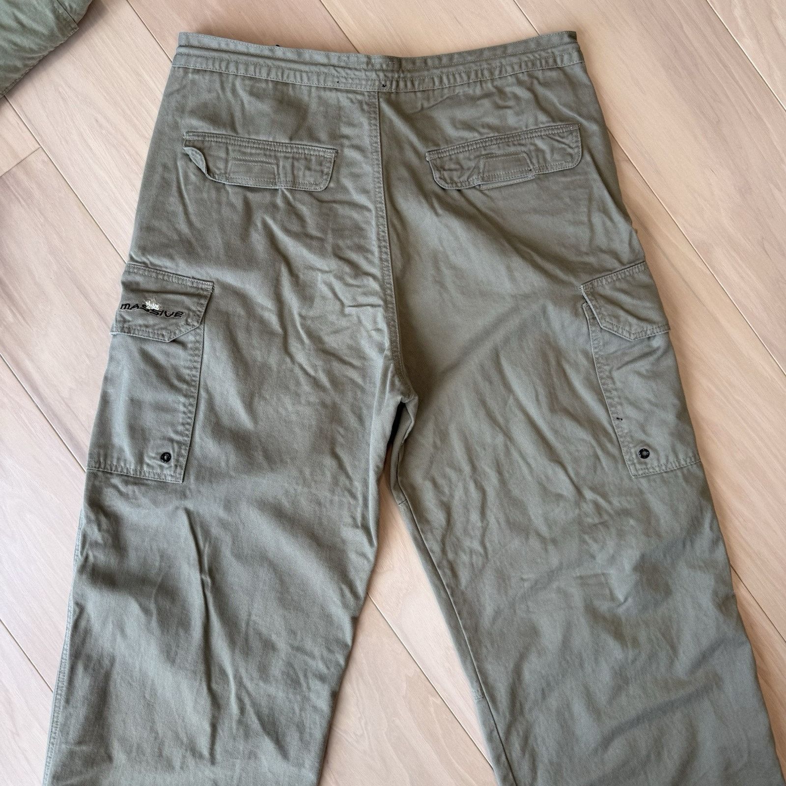 Massive × Vintage Vintage Massive Cargo Pants 36 Beige Baggy Skater Streetwear Size US 36 / EU 52 - 6 Thumbnail