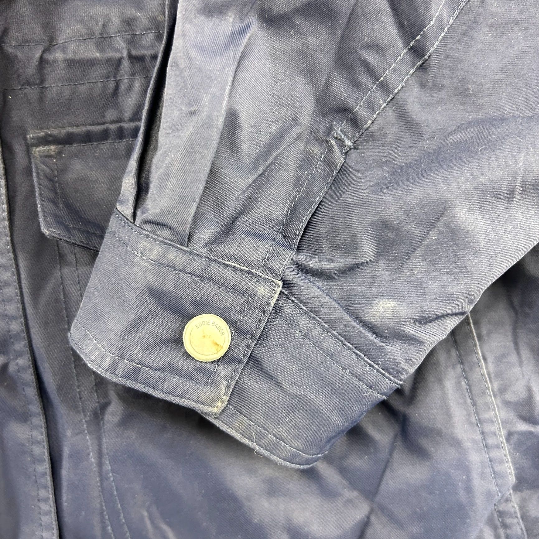 Eddie Bauer Eddie Bauer Jacket Womens XL Blue Weatheredge Hooded Full Zip Snaps Nylon Windbreaker Casual Womens Jackets Size XL / US 12-14 / IT 48-50 - 3 Thumbnail