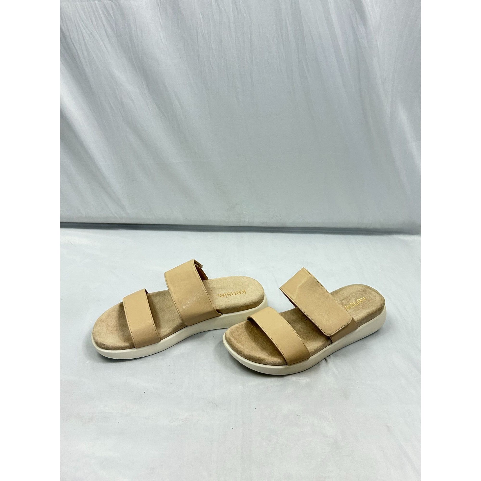 Other Kensie Jipsy Sandals Women 8.5 Tan Platform Slide Comfort Ca Size US 8.5 / IT 38.5 - 5 Thumbnail