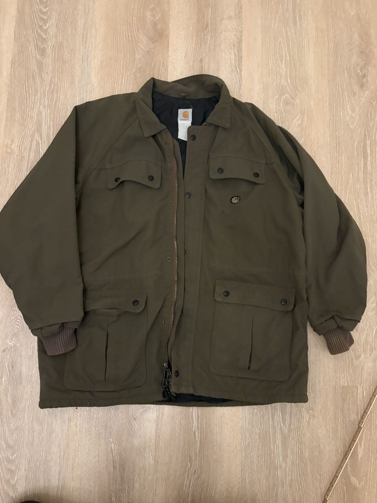 Carhartt CARHARTT Mens XL C41 Field Coat Jacket 90s Brown Vintage Vtg Size US XL / EU 56 / 4 - 1 Thumbnail