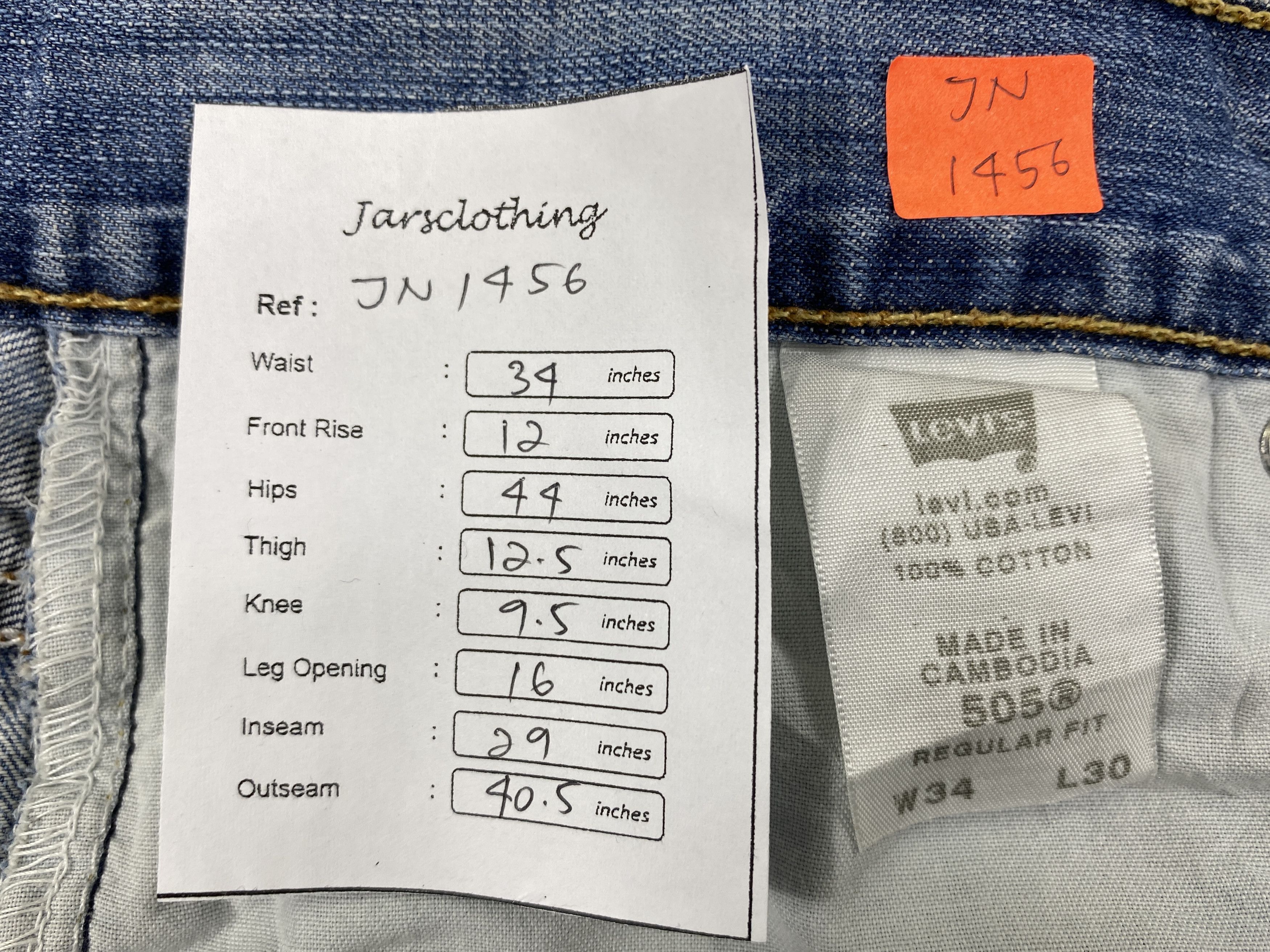 Levi's Mid Blue Vintage Levi's 505 Jeans 34x29 Denim -JN1456 Size US 34 / EU 50 - 8 Thumbnail