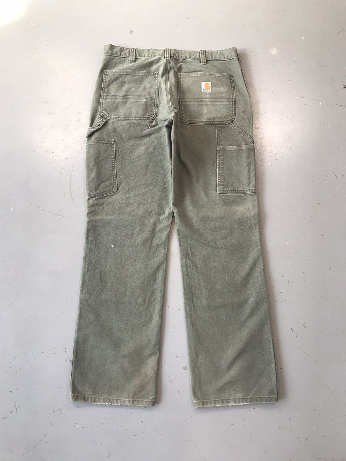 Carhartt × Vintage Vintage Carhartt b136 mos double knee denim Size US 33 - 10 Thumbnail