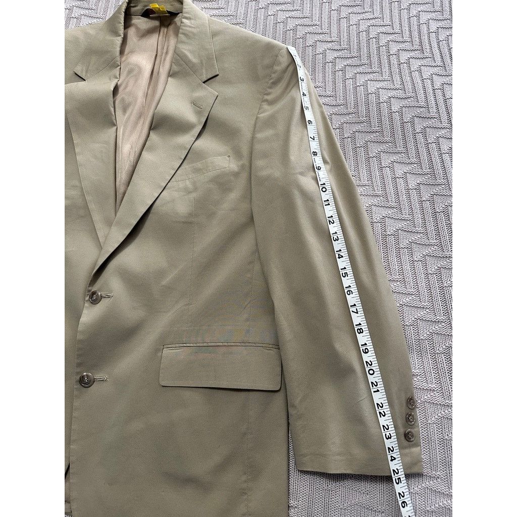 Brooks Brothers Brooks Brothers Brooksease khaki two button sport coat Size 42R - 9 Thumbnail