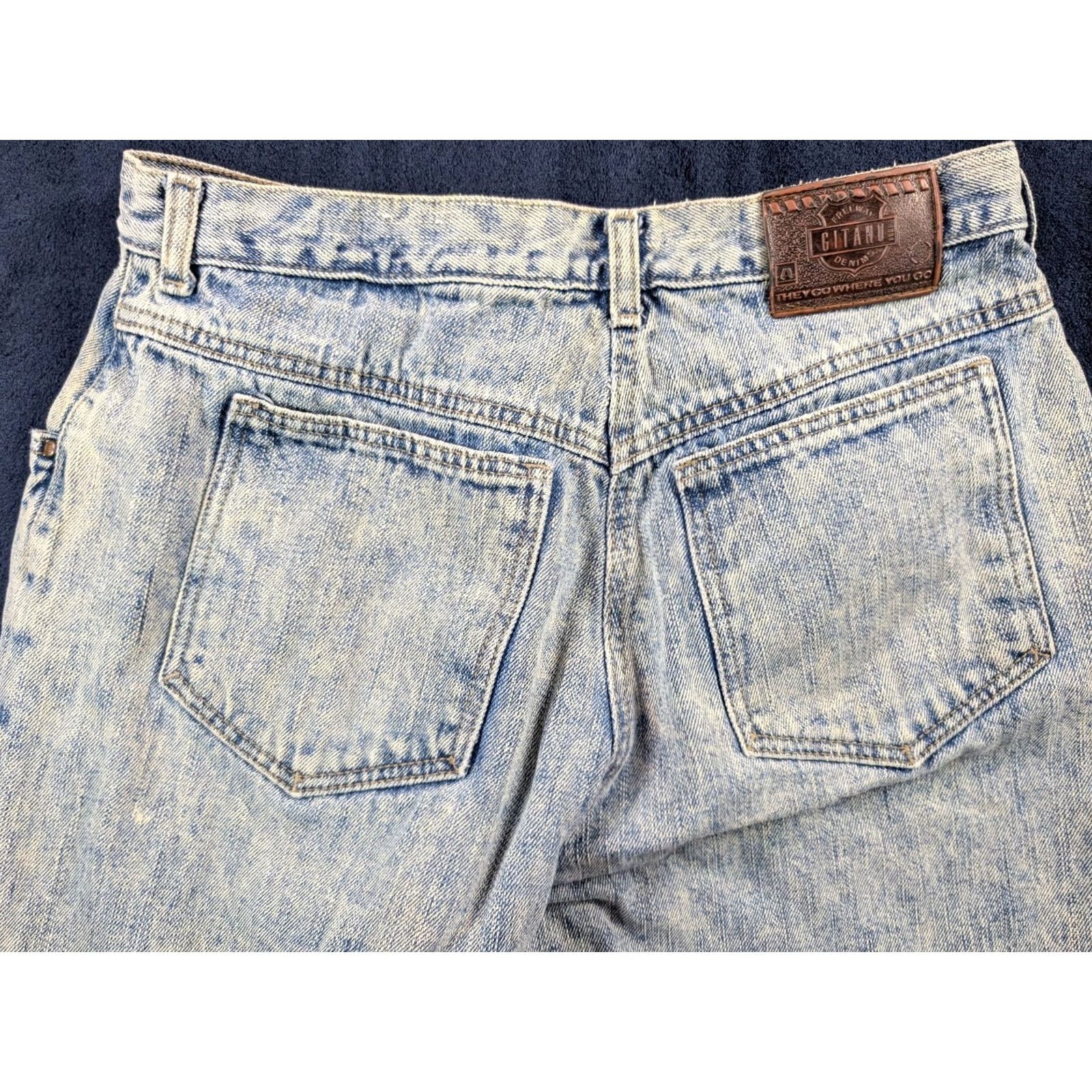 Vintage VINTAGE Gitano Jeans Mens Denim 1980s Acid Wash Grunge Baggy 30x30 Blue Rock Punk Gro Size US 30 / EU 46 - 6 Thumbnail