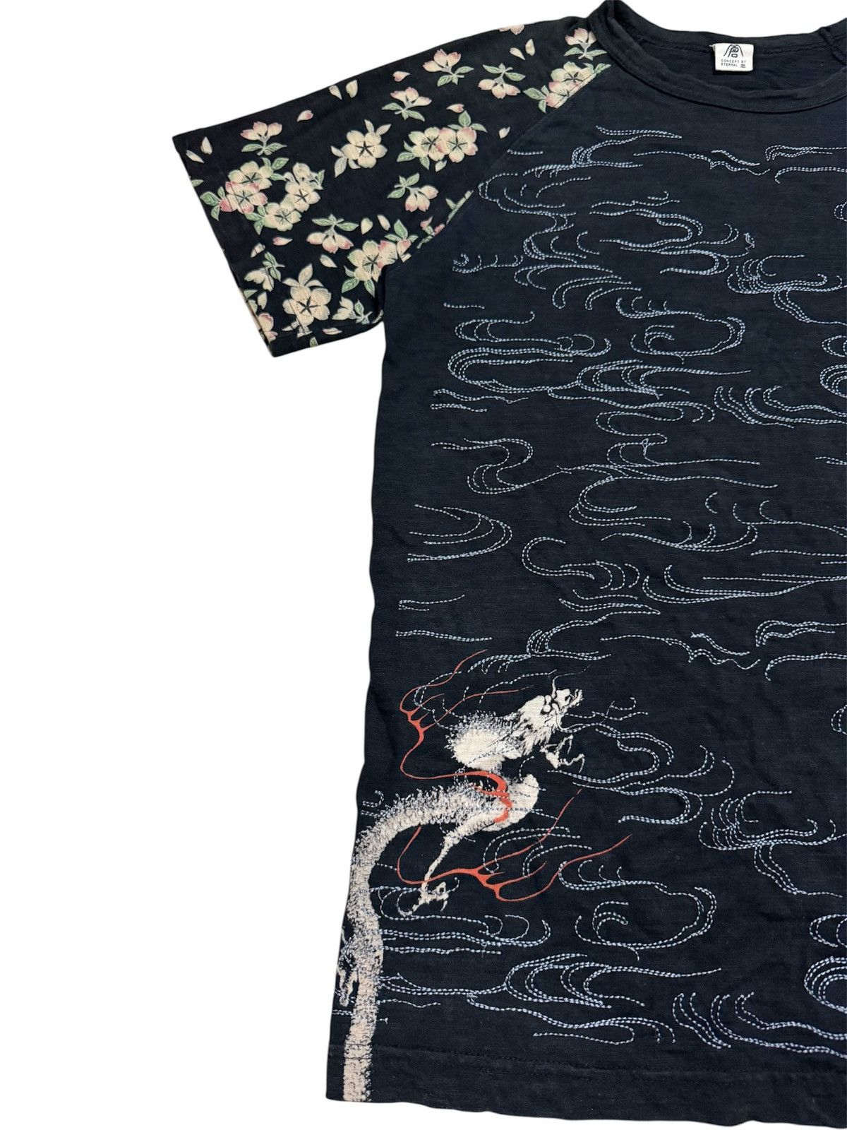 Eternal Eternal Sashiko Style Waves Tshirt Size US L / EU 52-54 / 3 - 3 Thumbnail