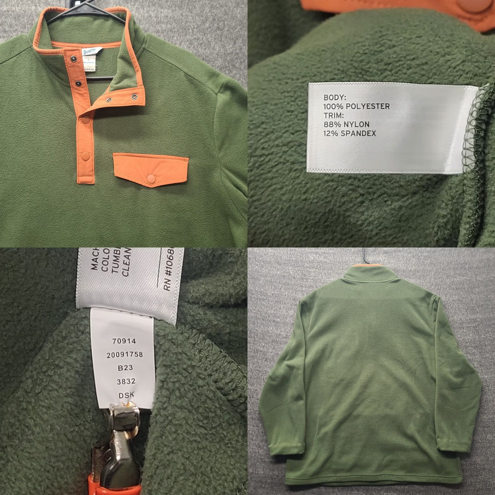 Vintage Duluth Pullover Mens L Doubleback Fleece Relaxed Fit Button Gorpcore Shirt Size US L / EU 52-54 / 3 - 8 Thumbnail