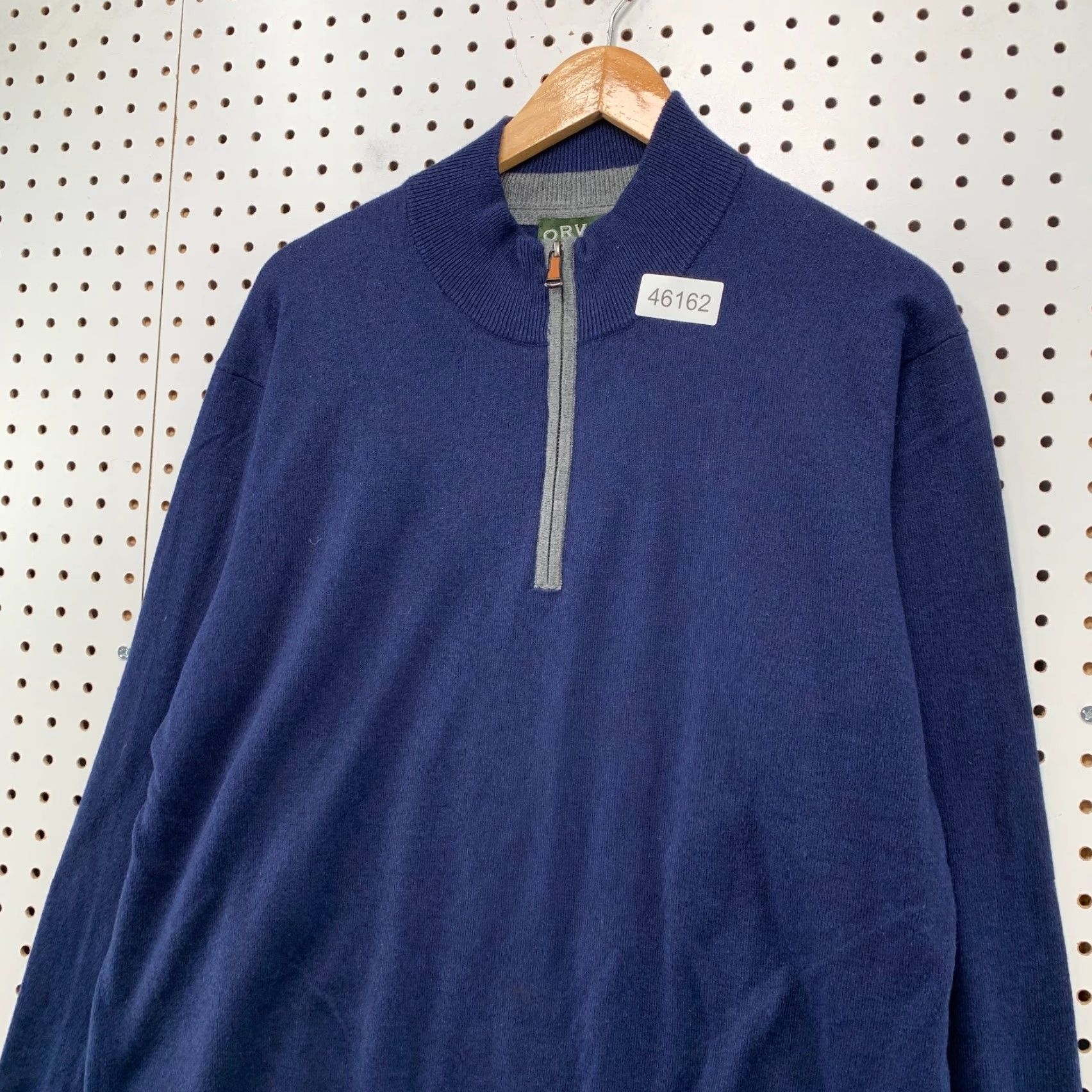 Orvis Orvis Silk Cashmere Sweater Mens Large Blue 1/4 Zip Light Weight Cotton Blend Shirt Pullover Casual Mens Size US L / EU 52-54 / 3 - 4 Thumbnail