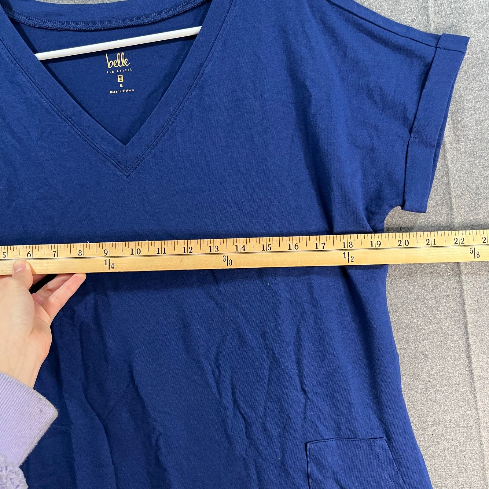 Other Belle by Kim Gravel Knit V Neck Tshirt Dres Size M / US 6-8 / IT 42-44 - 6 Thumbnail