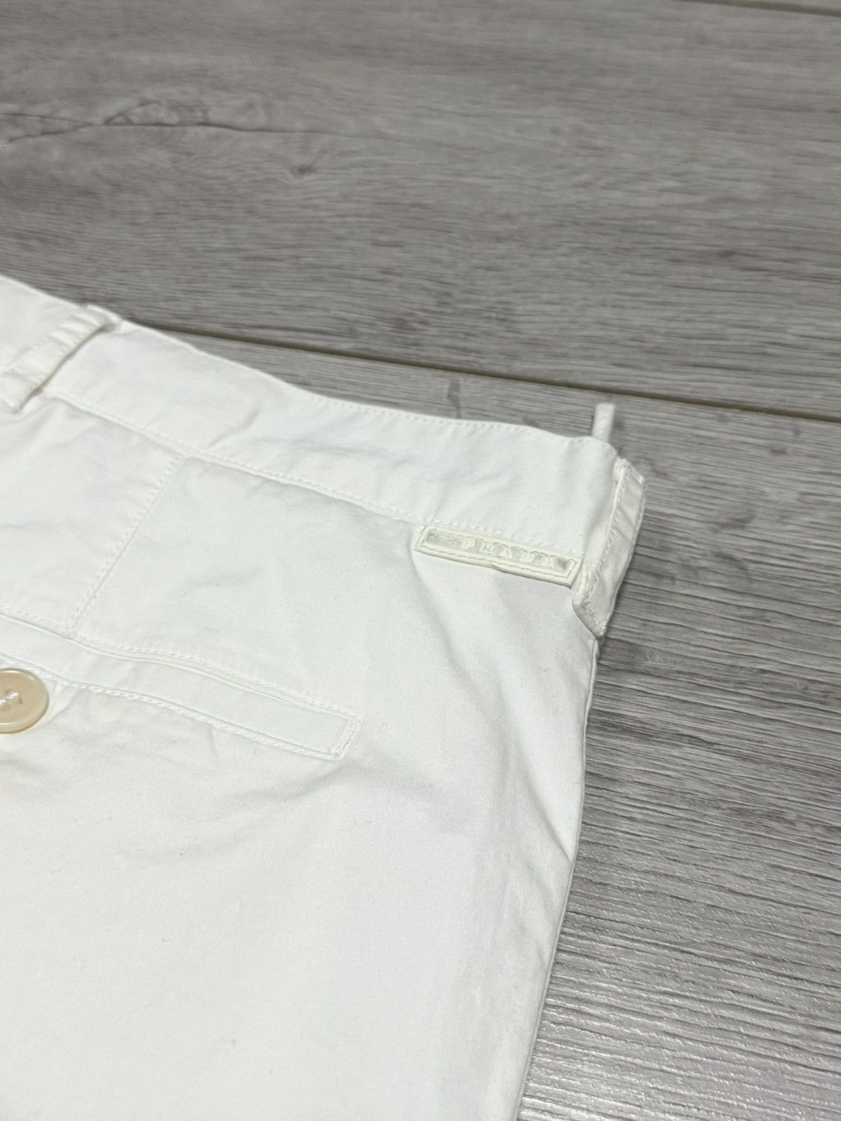 Prada Prada white tab straight pants vintage Size US 37 - 3 Thumbnail
