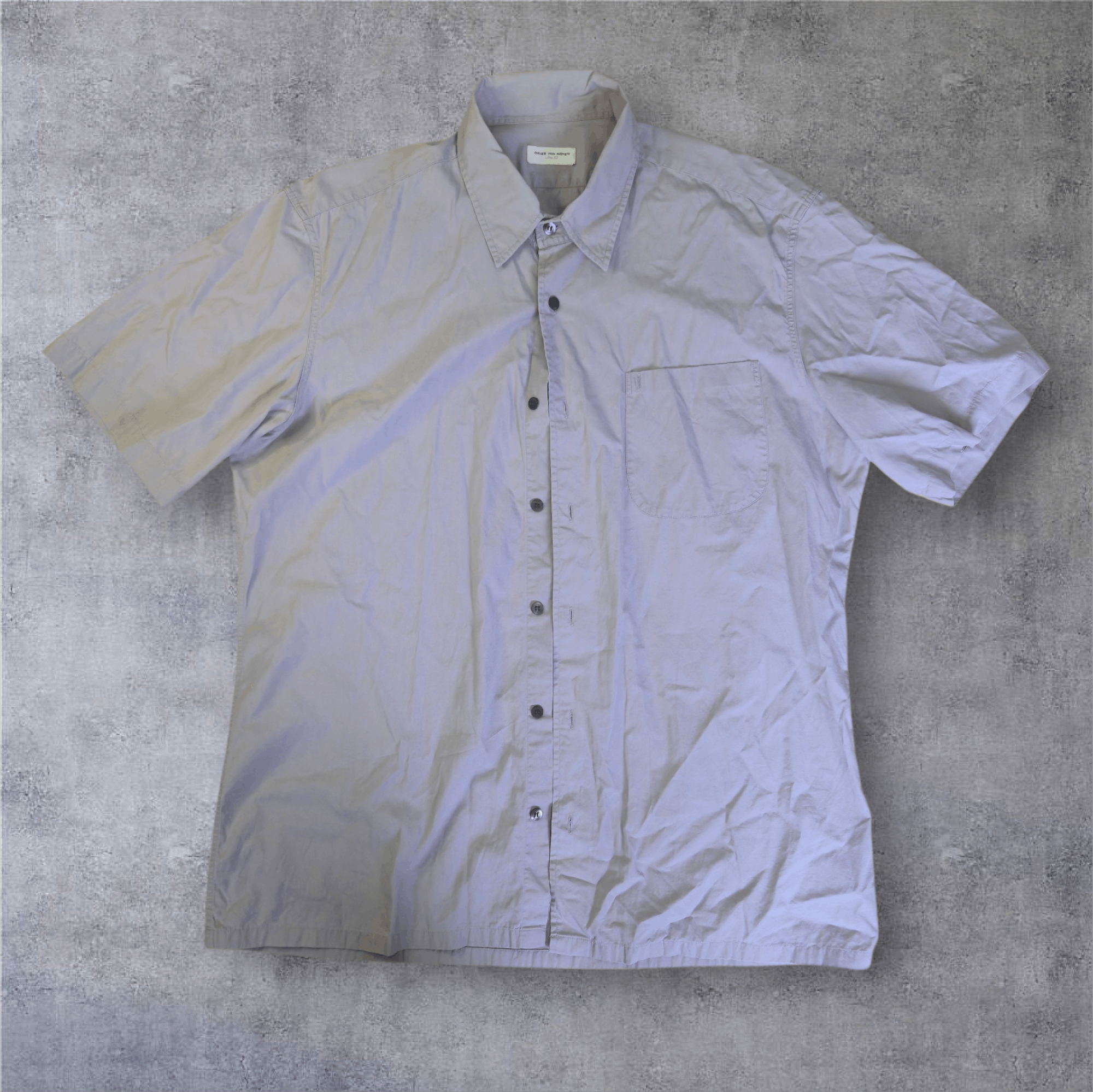 Dries Van Noten Dries Van Noten Lavender Poplin Button Shirt Size US L / EU 52-54 / 3 - 1 Thumbnail
