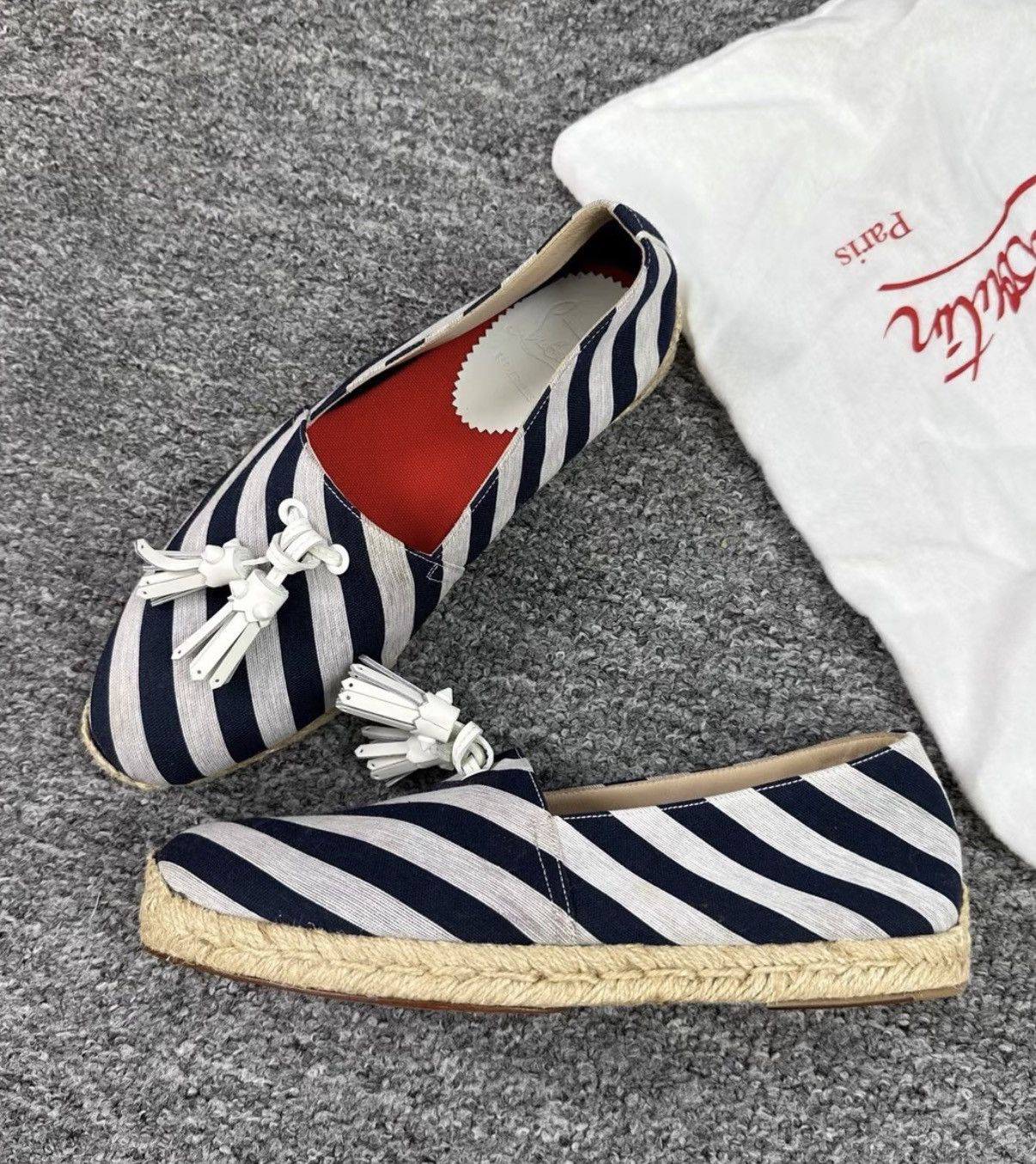 Christian Louboutin Christian Louboutin Striped Espadrilles K12 Size US 9 / IT 39 - 1 Thumbnail