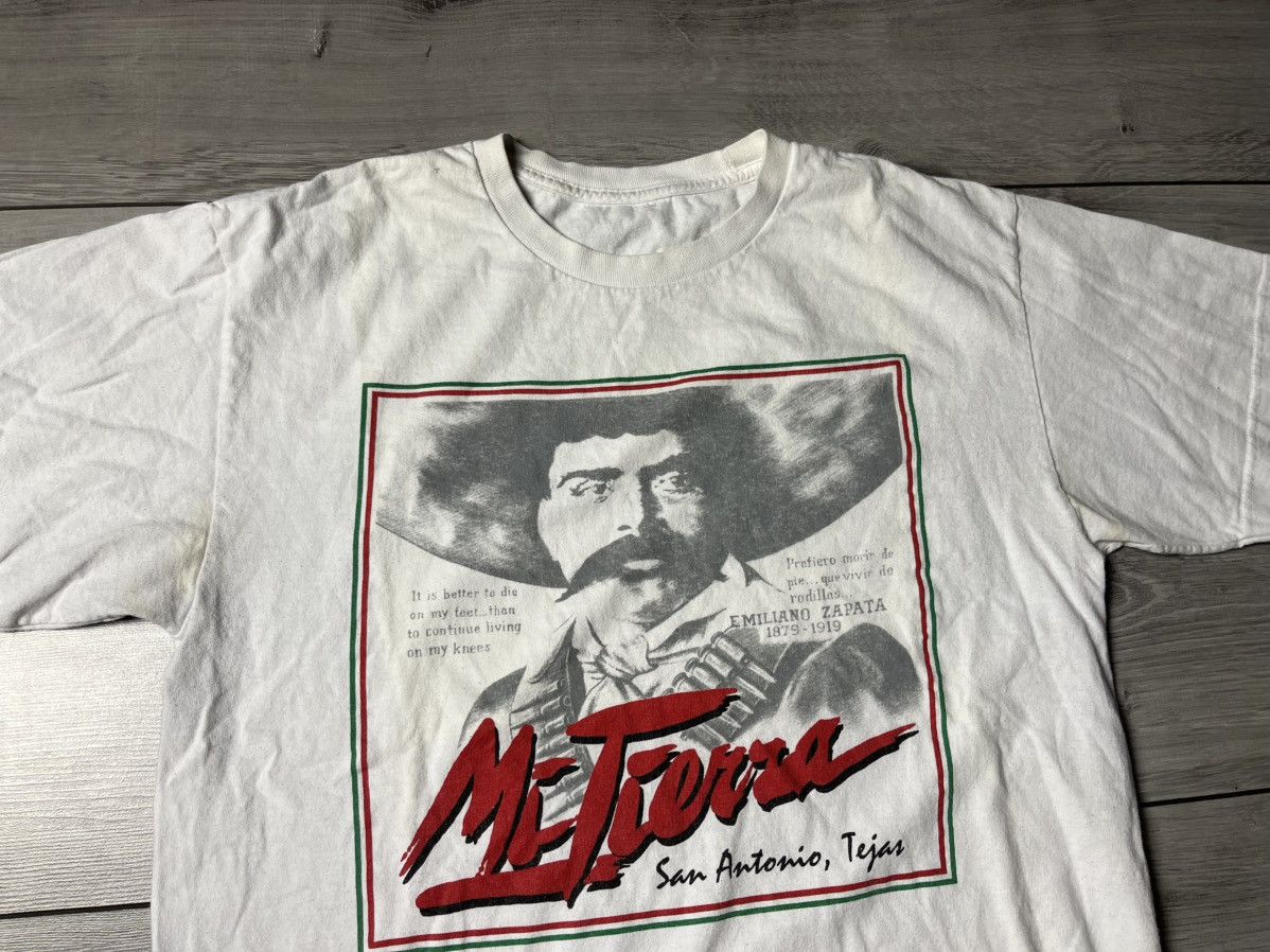 Band Tees Vintage Emiliano Zapata T Shirt Mi Tierra Mens Size Medium Size US M / EU 48-50 / 2 - 3 Thumbnail