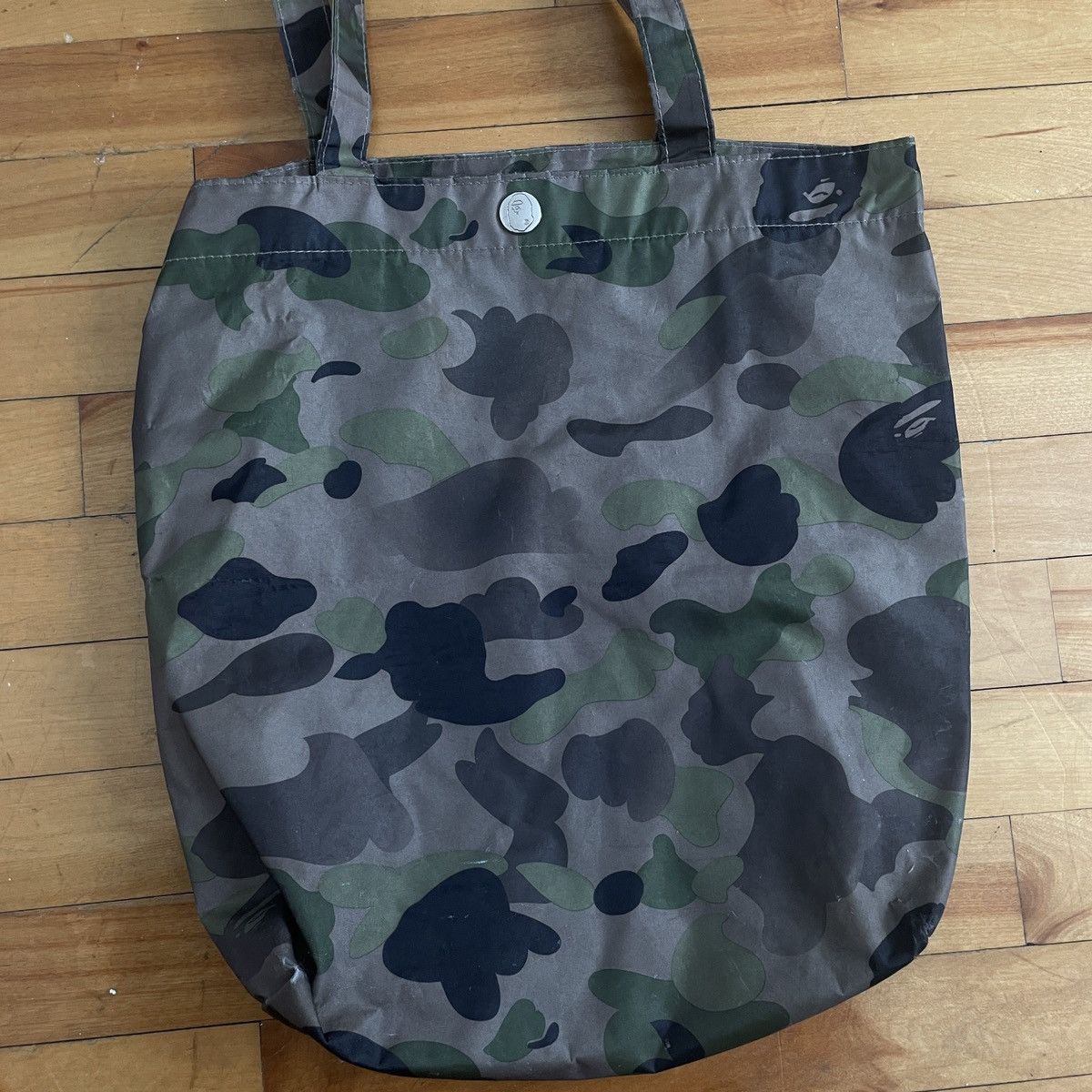 Bape Bape Camo Green and Black Tote Bag Size ONE SIZE - 3 Thumbnail