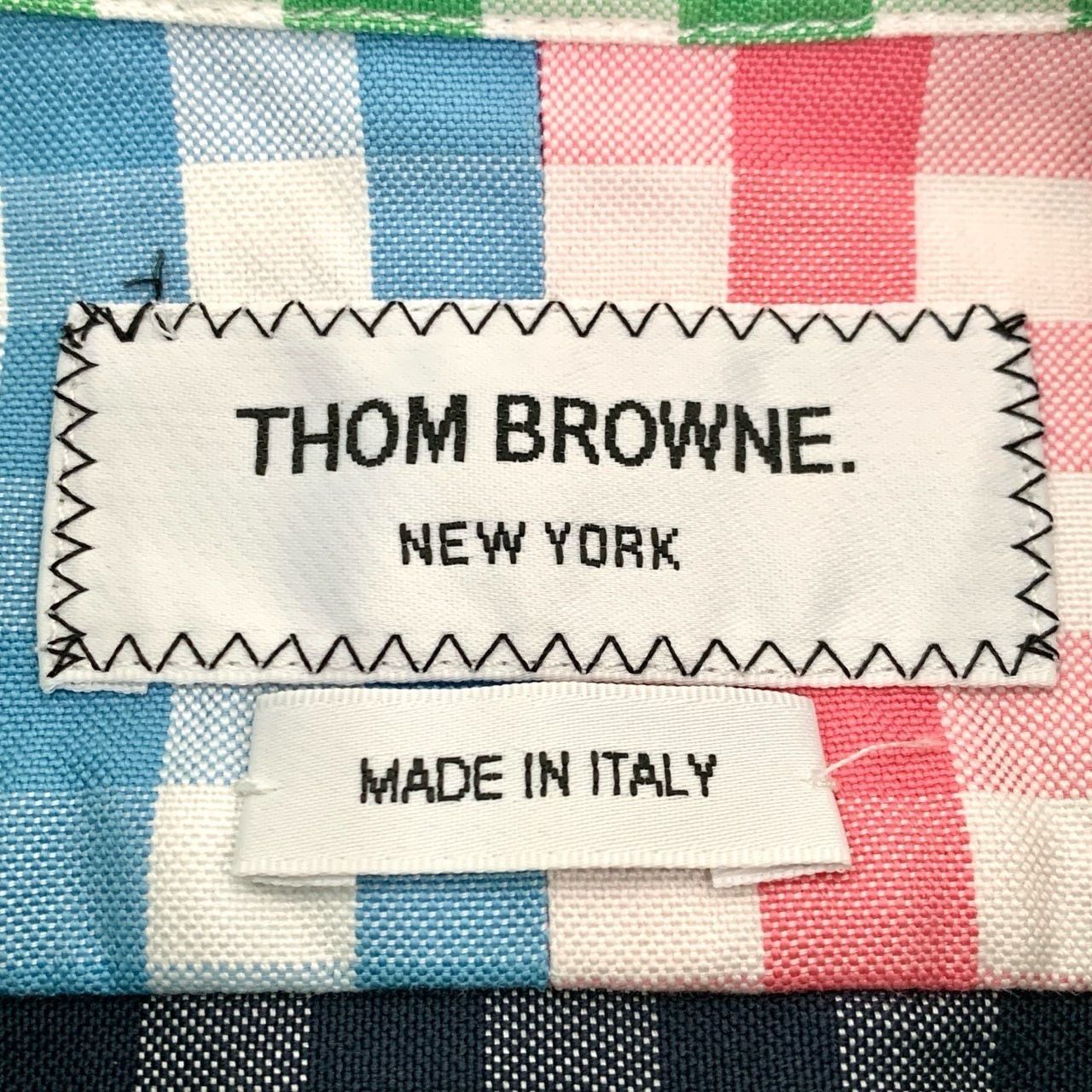 Thom Browne Thom Browne Colorblock Checkered Collar Cotton Long Sleeve S Size S / US 4 / IT 40 - 2 Thumbnail