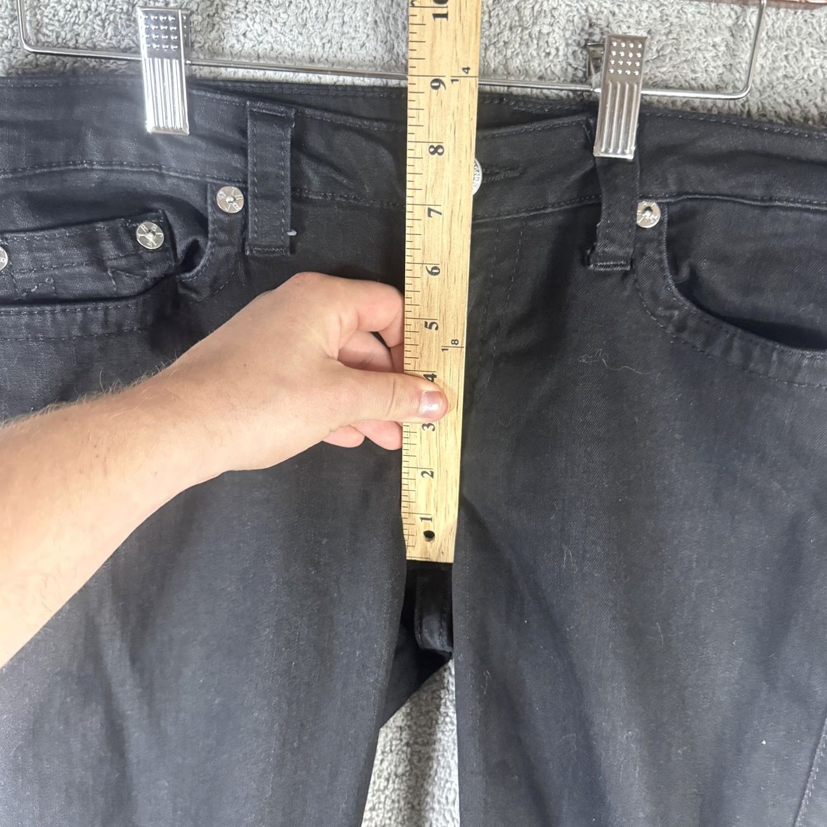 True Religion True Religion Jeans Womens 32 Skinny Crystal Logo Black Mid Rise Stretch Denim Jeans Women 5-Pocket Slim Rise Mid Black Crystal Logo N/A Size 24" / US 00 / IT 34 - 7 Thumbnail
