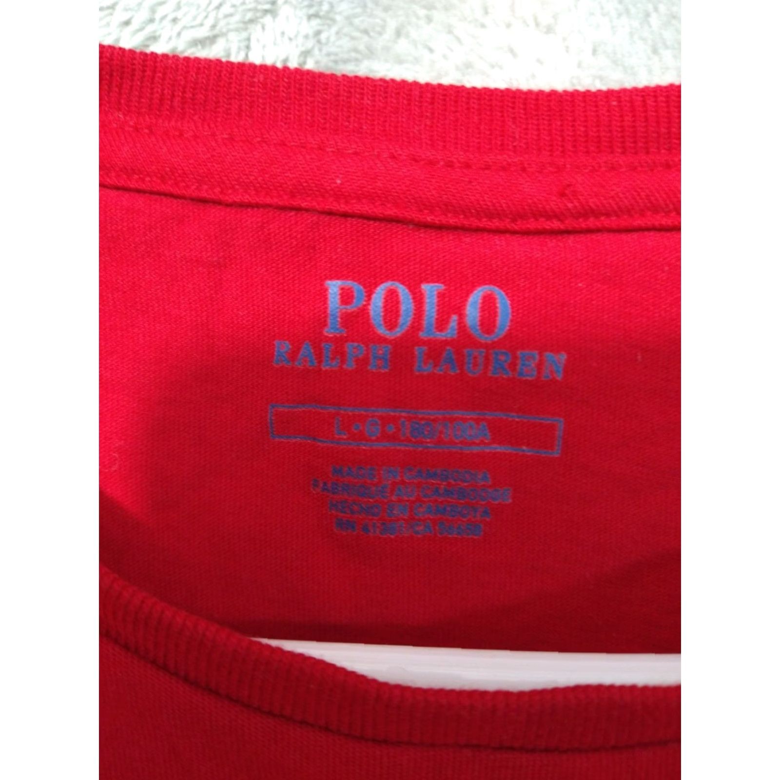 Polo Ralph Lauren Polo Ralph Lauren Shirt Mens Large Red Short Sleeve Crew Neck Logo Casual Tee Size US L / EU 52-54 / 3 - 5 Thumbnail