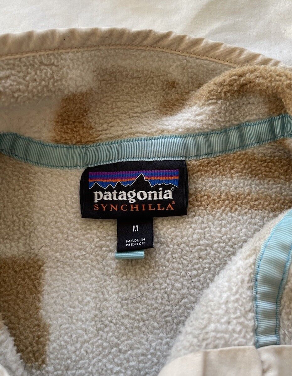 Patagonia × Vintage Patagonia Synchilla Snap Fleece Pullover Women's Geometric Size M / US 6-8 / IT 42-44 - 11 Thumbnail