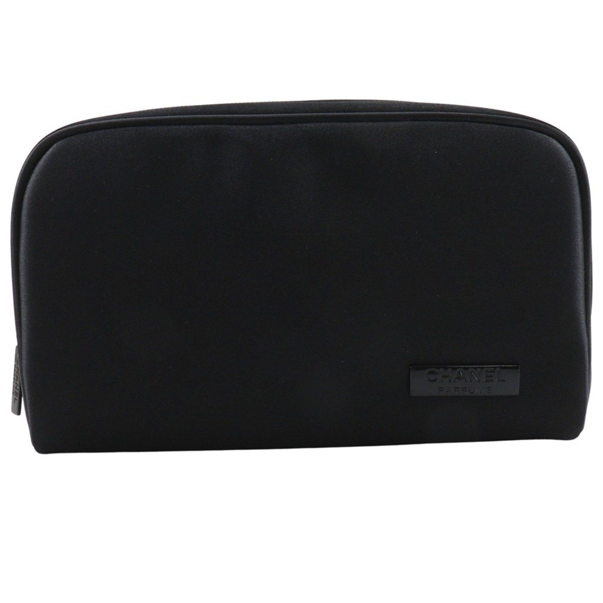 Chanel CHANEL Mademoiselle Pouch, Novelty, Nylon, Black, Zipper, Mademoiselle, Women's Size ONE SIZE - 1 Thumbnail