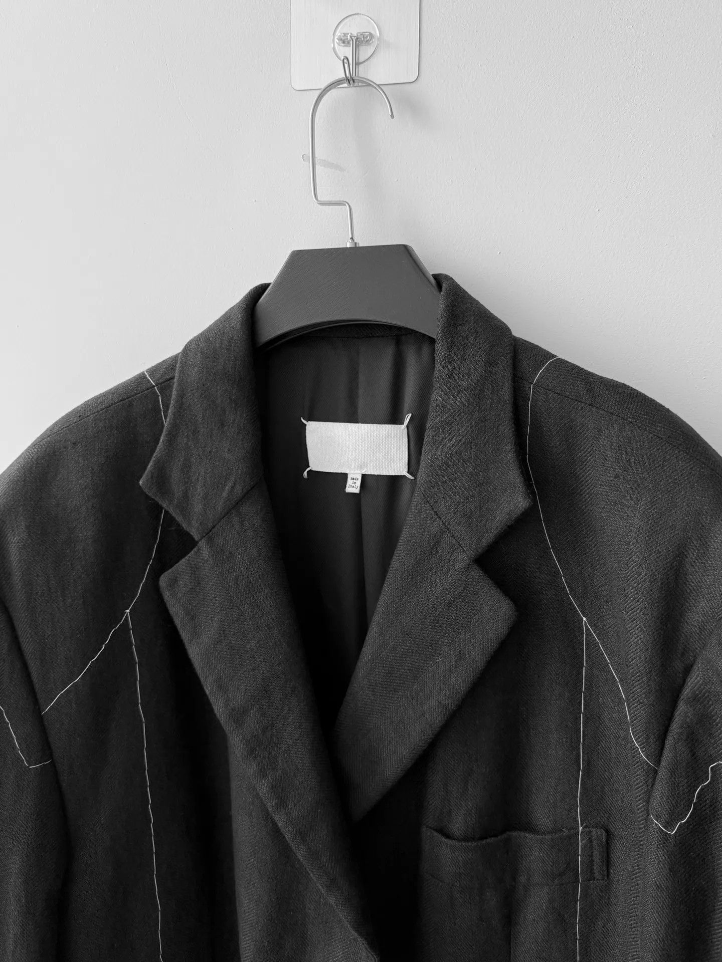 Maison Margiela Maison Margiela Black Oversize Visible Stitch Suit 48 Size 48R - 3 Thumbnail