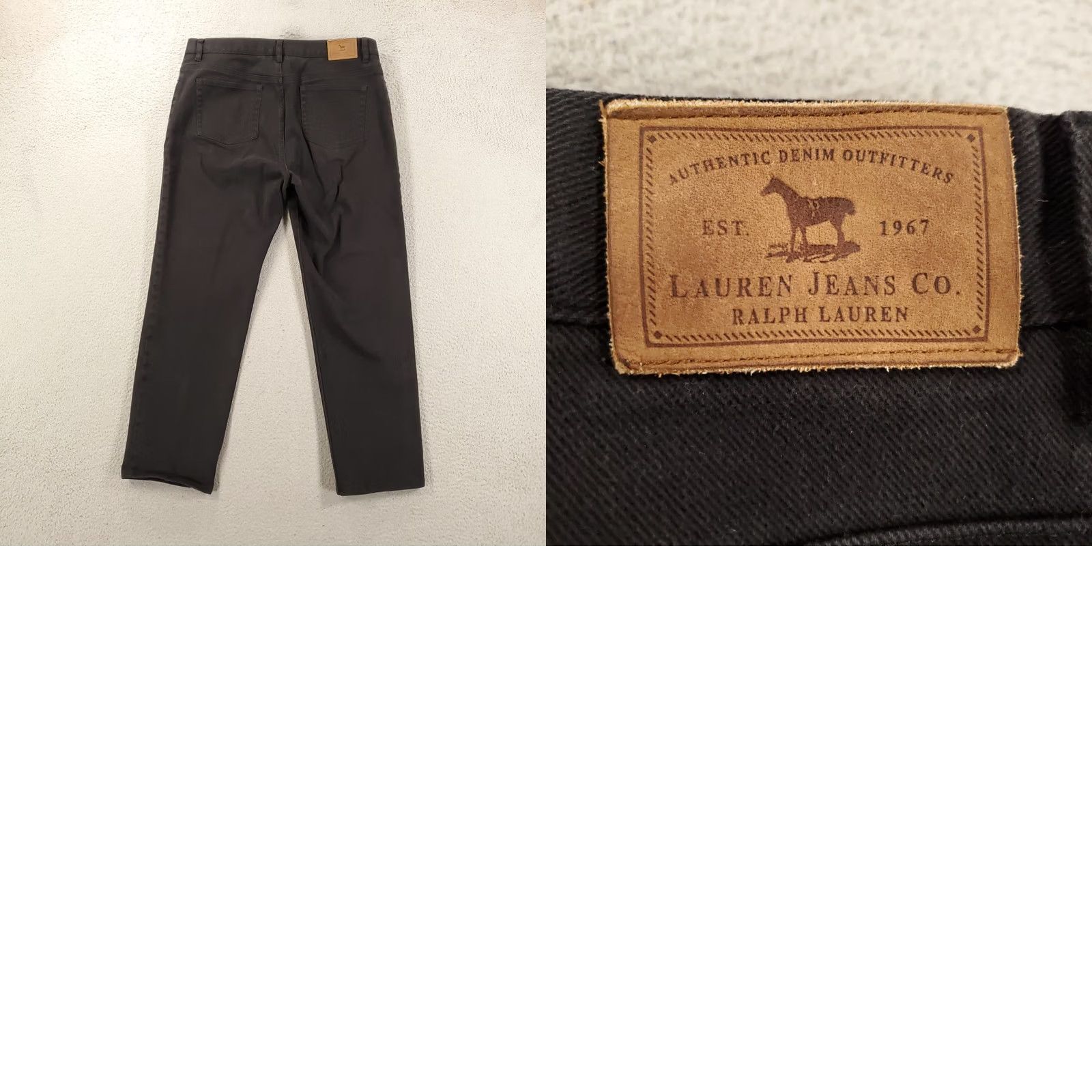 Ralph Lauren Ralph Lauren Black Jeans Womens Size 14 35x28 Denim Stretch 5-Pocket City Classic Straight Regular Womens Size 36" / US 14 / IT 50 - 8 Thumbnail