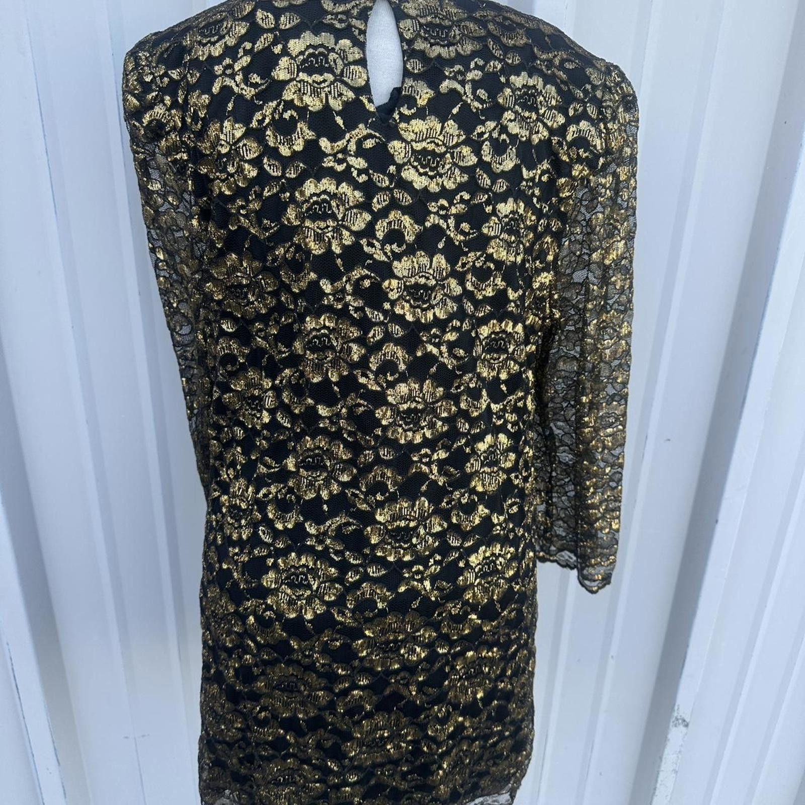 Other Vintage lace golden tunic Size L / US 10 / IT 46 - 8 Thumbnail