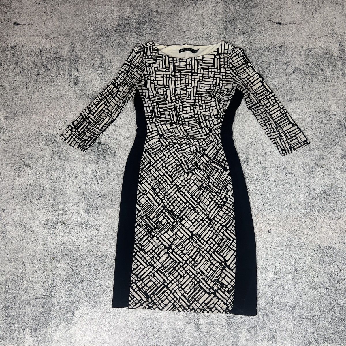 Lauren Ralph Lauren Lauren Ralph Lauren Women's Dress Size 4 White Black Luxury Size S / US 4 / IT 40 - 1 Thumbnail