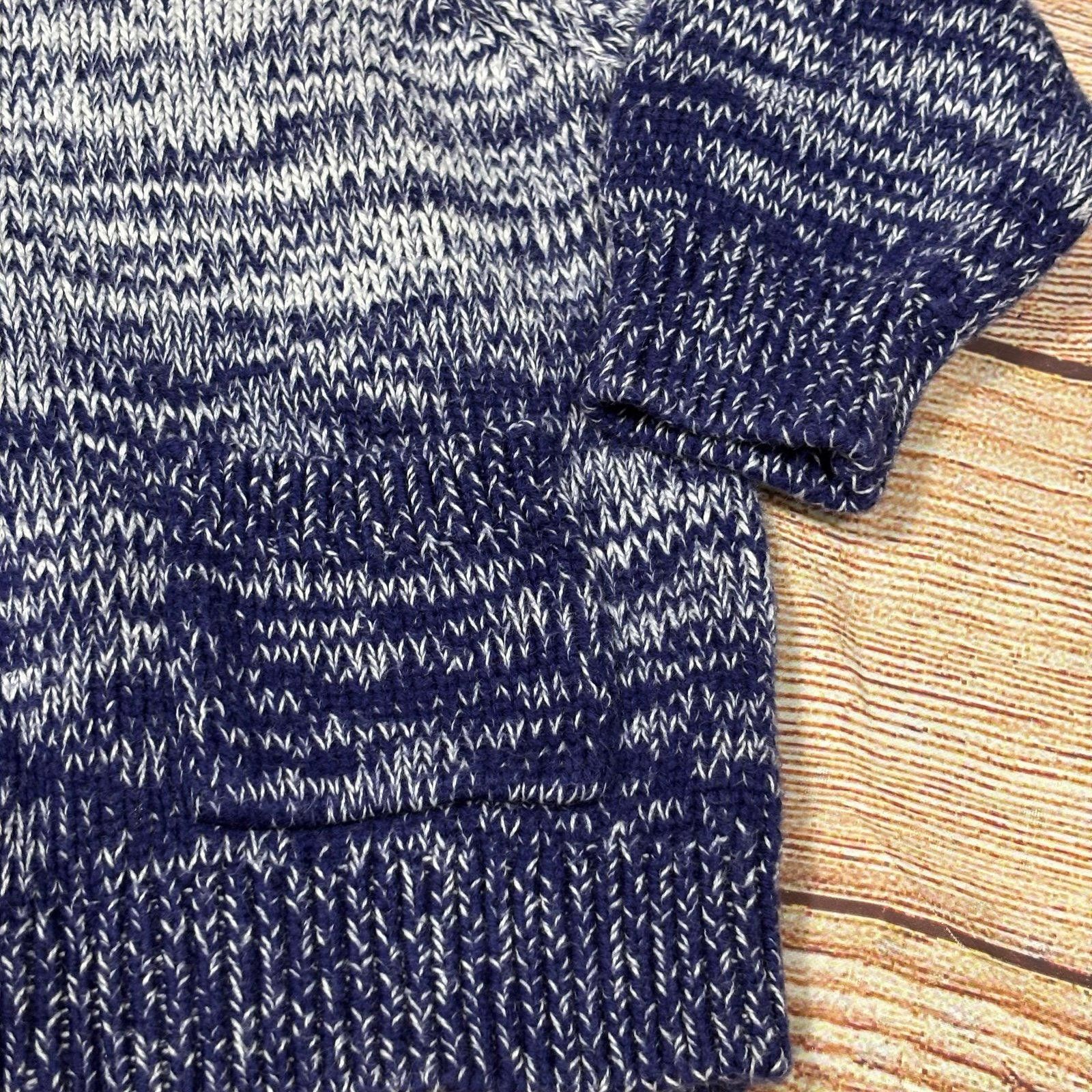 Old Navy Old Navy Blue & White Zip-Up Cardigan Sweater 18-24 mos Size US XXS / EU 40 - 4 Thumbnail