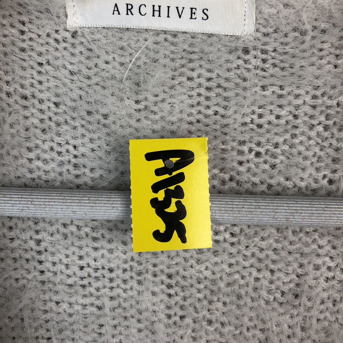 Homespun Knitwear Archives Grey fur mohair shaggy Cardigan Knitwear #A1325 Size M / US 6-8 / IT 42-44 - 10 Thumbnail