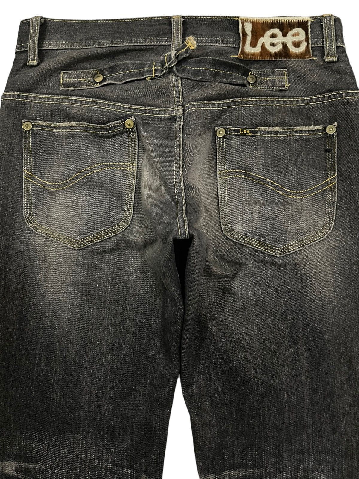 Lee Vintage Lee Cowboy Buckle Faded Wash Style Jeans Size US 31 - 4 Thumbnail