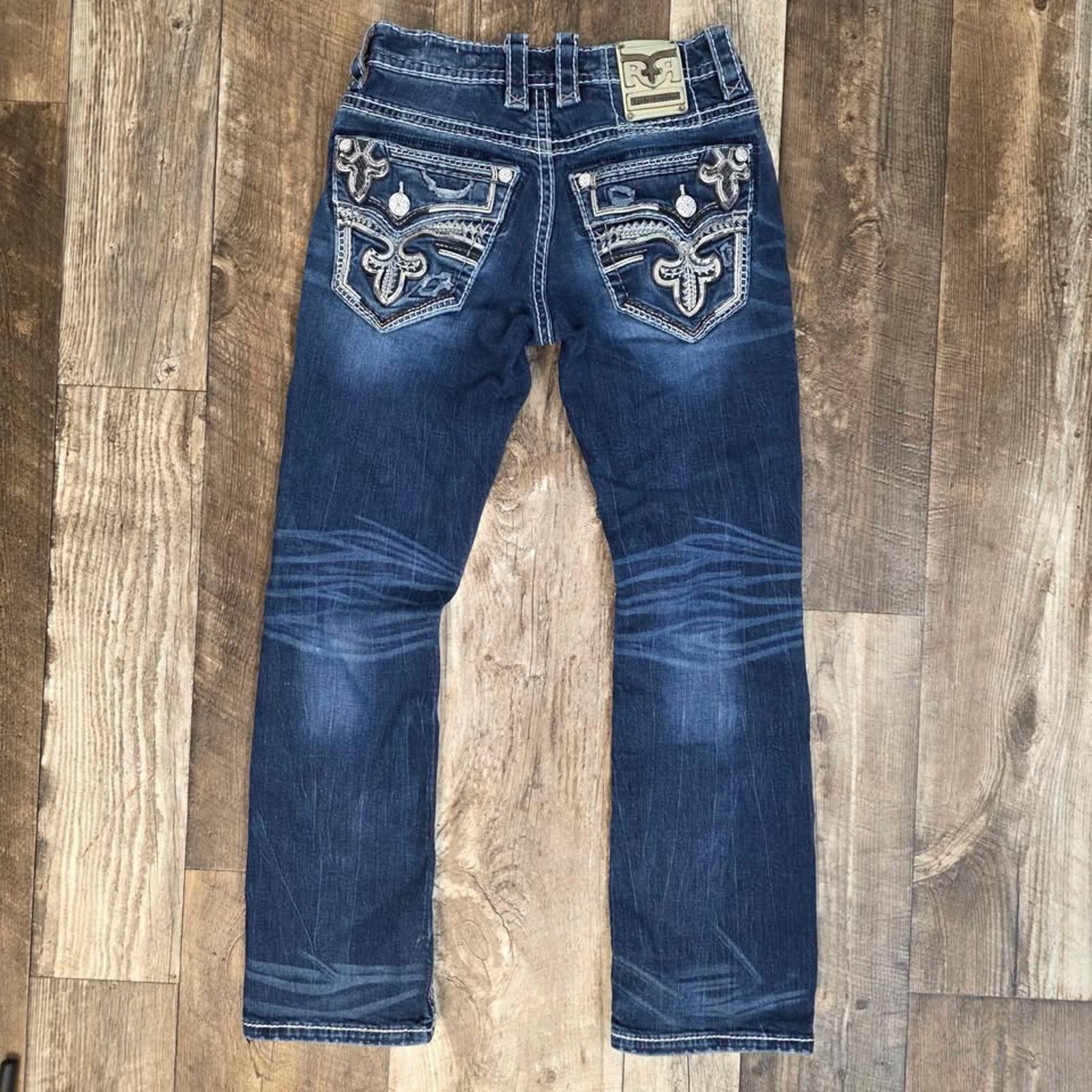 Rock Revival Rock Revival Beryle Slim Boot Jeans Flap Pockets Size 30 Size US 30 / EU 46 - 1 Thumbnail