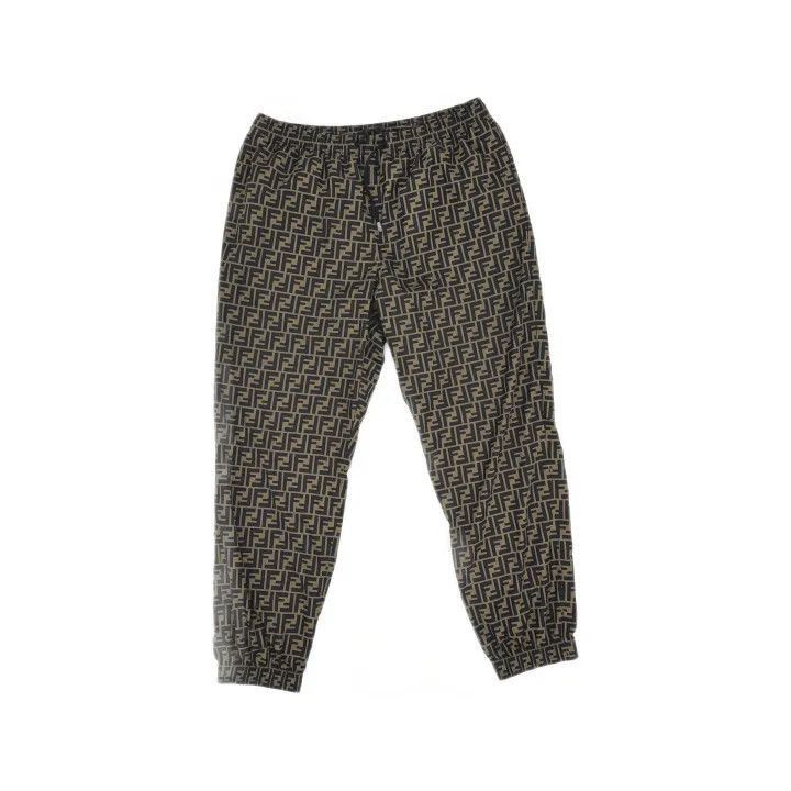 Fendi Fendi Brown Logo Print Casual Pants -2508 Size US 44 / EU 60 - 2 Thumbnail