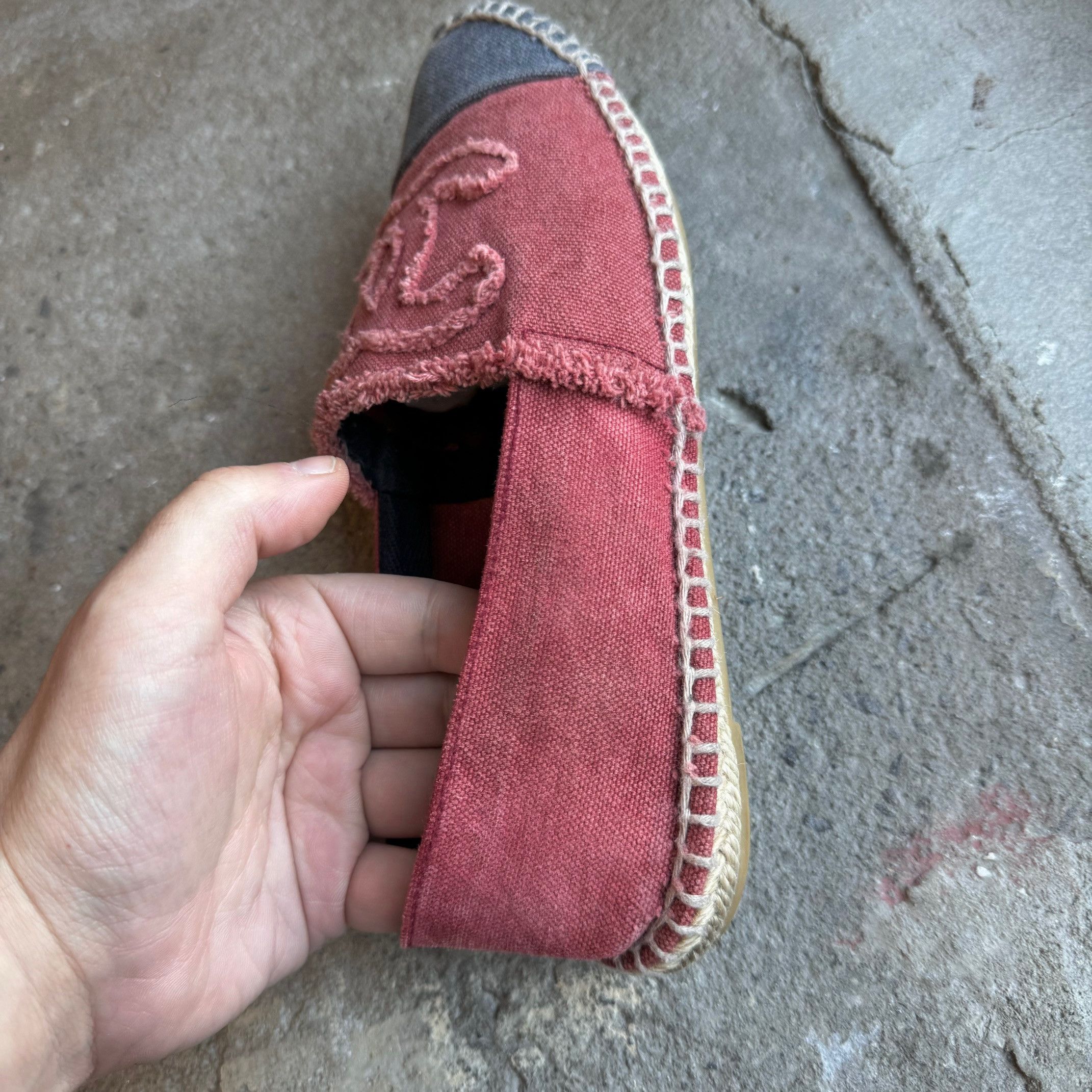 Chanel Chanel Pink Denim Cotton Espadrilles Size US 10 / IT 40 - 10 Thumbnail
