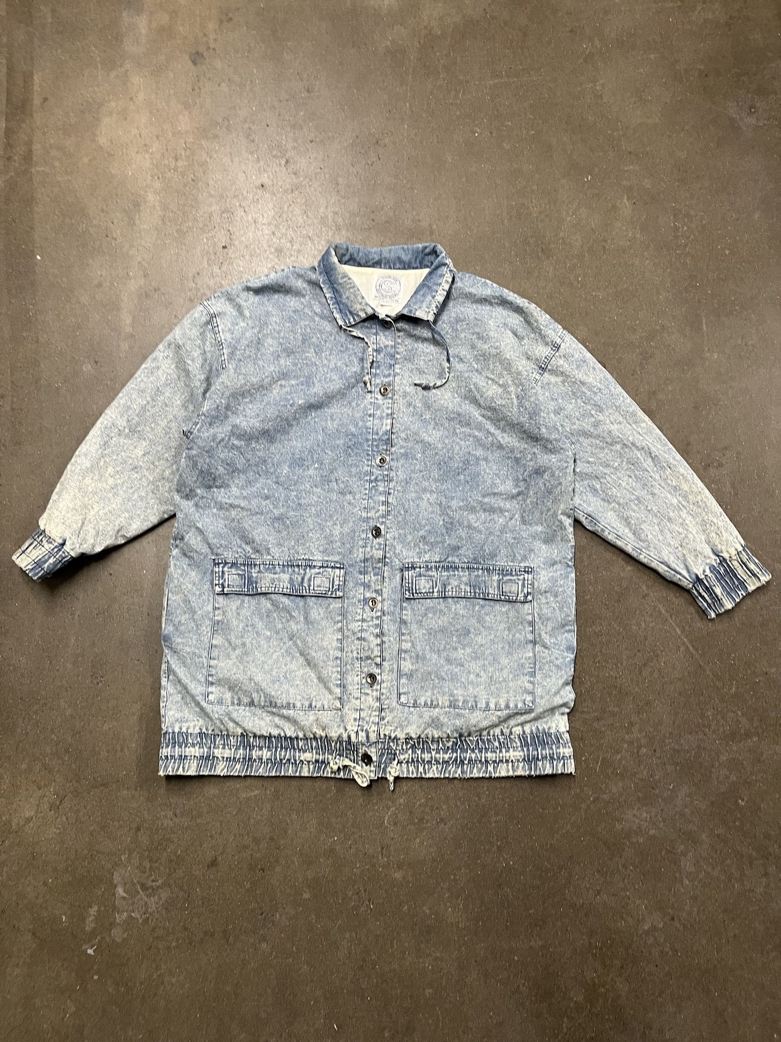 Vintage Vintage 1980s Current Scene Full House Stone Wash Denim Jacket Size OSFA Size US XL / EU 56 / 4 - 1 Thumbnail