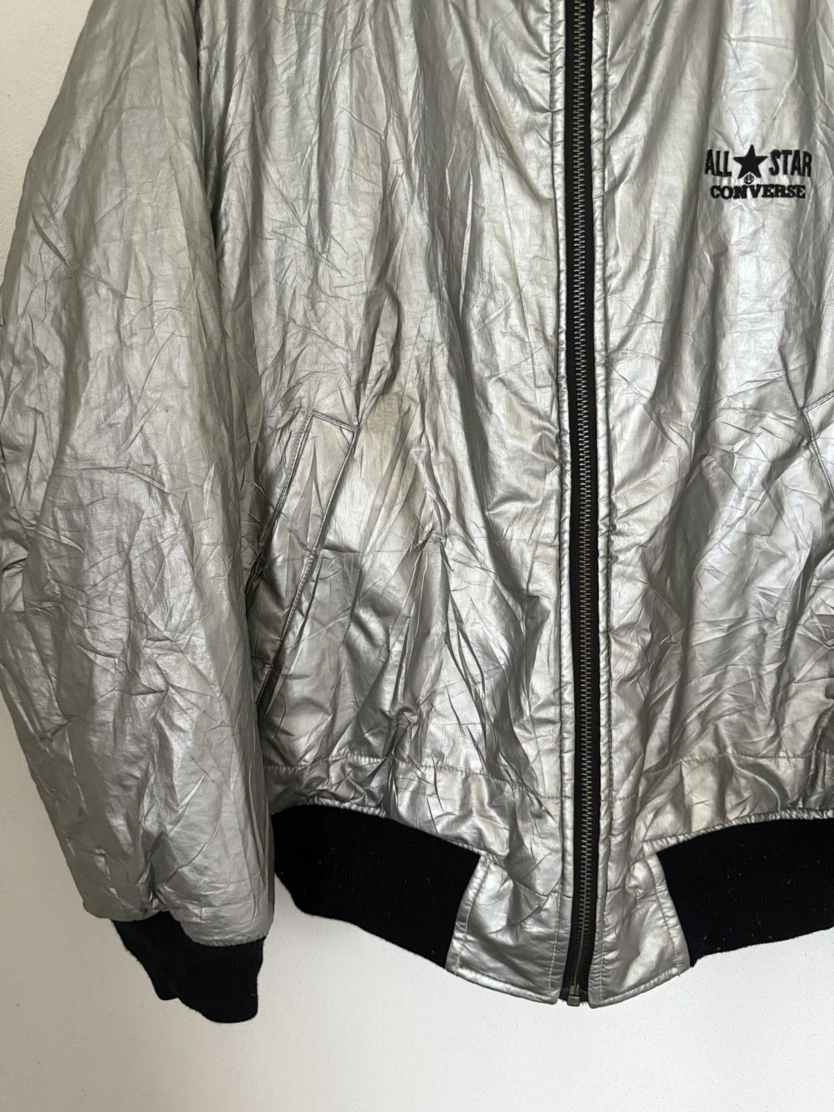 Converse CONVERSE ALL STAR REVERSIBLE BOMBER JACKET STYLE BLACK GRAY Size US M / EU 48-50 / 2 - 9 Thumbnail