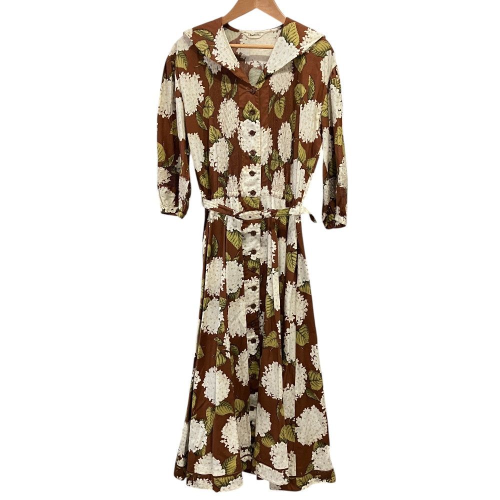 Other Other INGEBORG Flower Print Pleated Long Dress Textile Dresses DUTY FREE for USA Size ONE SIZE - 1 Thumbnail