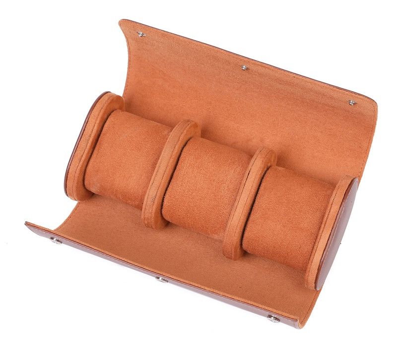Japanese Brand × Leather 3 Slot Watch Roll Travel Case Size ONE SIZE - 2 Thumbnail