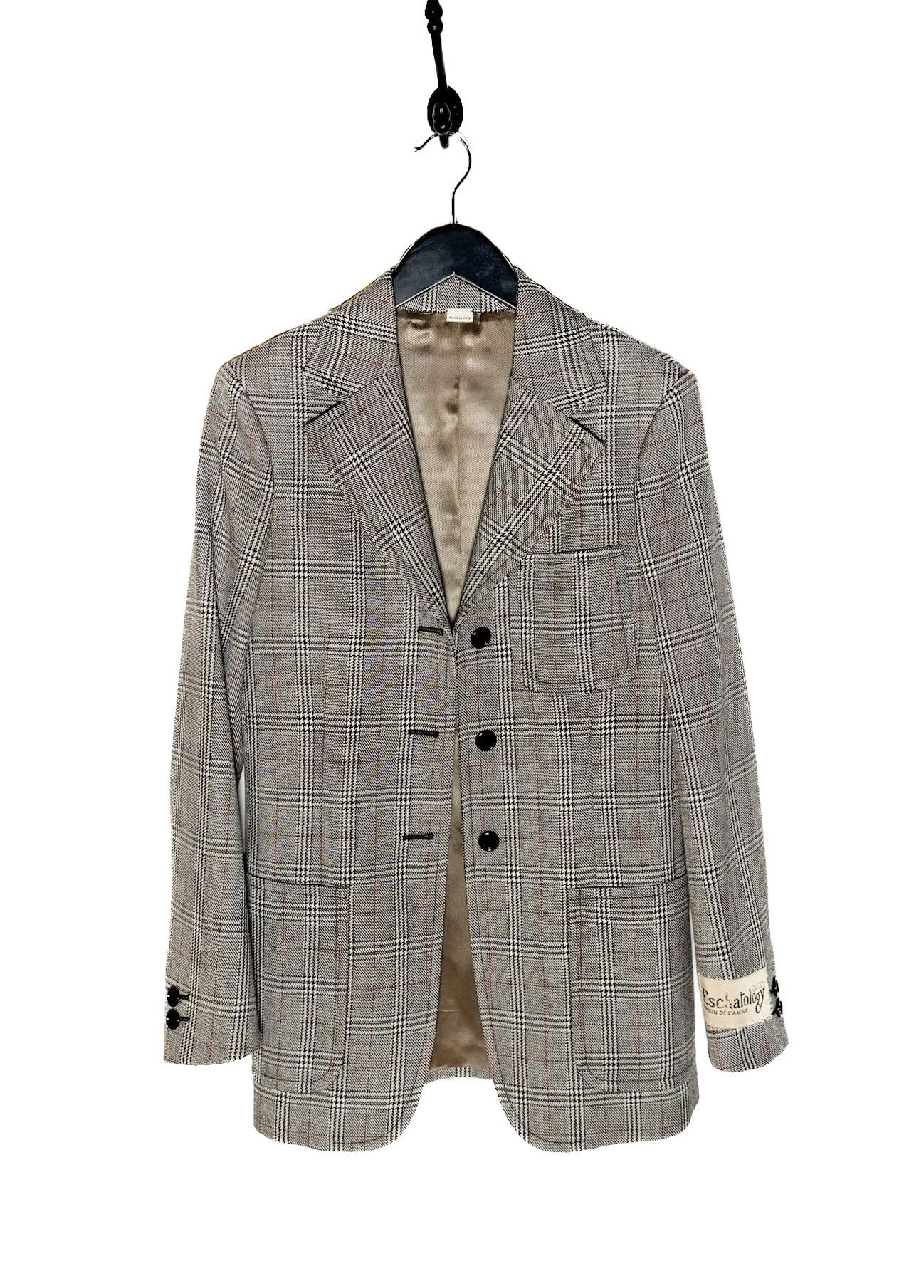 Gucci Gucci Grey Prince Of Wales 3 Buttons Blazer Size XS / US 0-2 / IT 36-38 - 2 Thumbnail