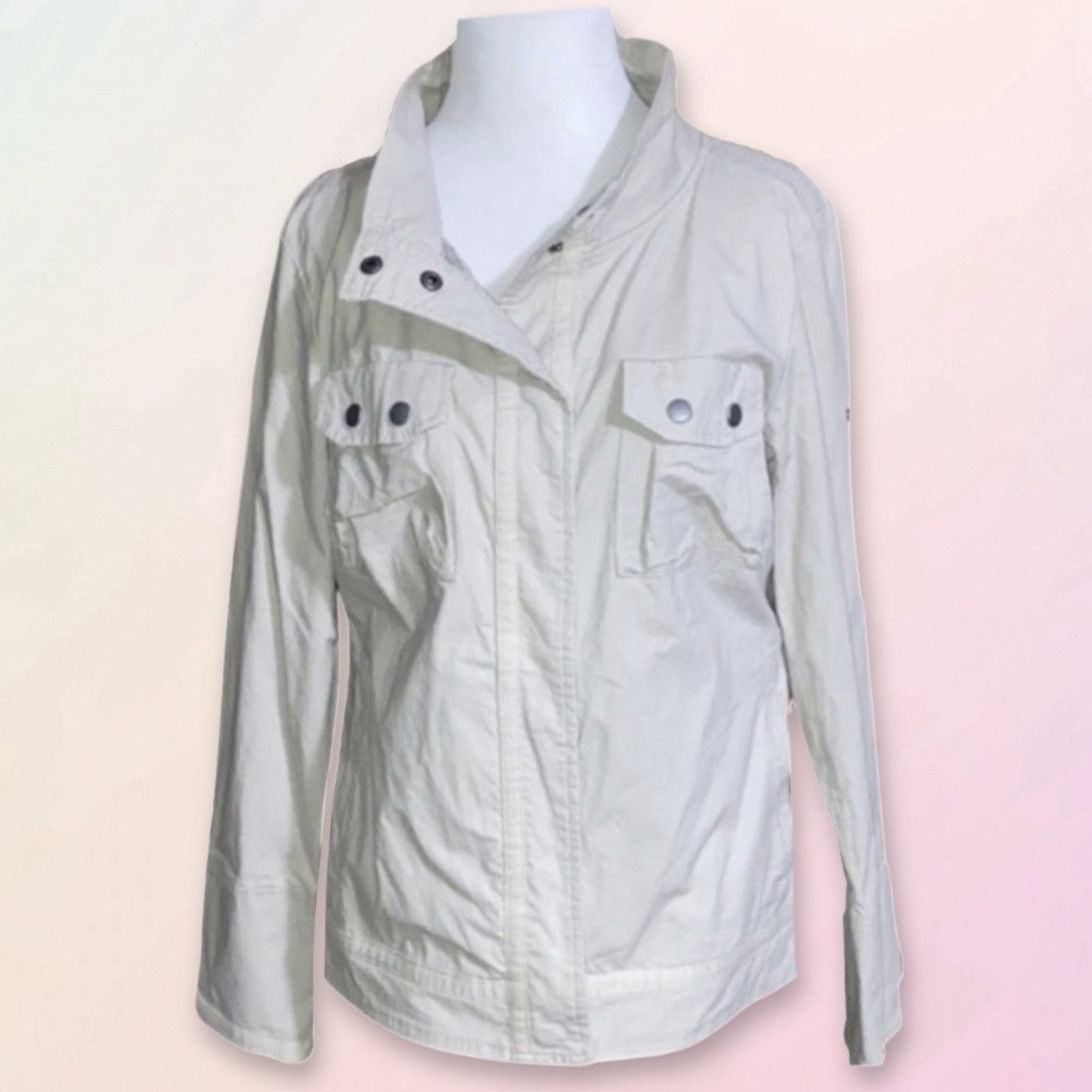 Columbia Columbia, Sun Shield, Lightweight, Beige Windbreaker Coat Size L / US 10 / IT 46 - 1 Thumbnail