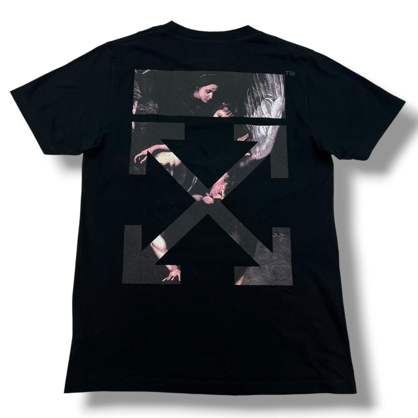 Off-White Off-White Caravaggio Arrows Black T Shirt Size US L / EU 52-54 / 3 - 3 Thumbnail