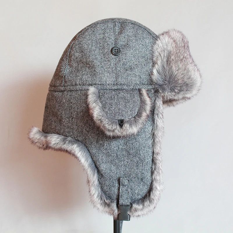 Other Trapper Winter Bomber Warm Fur Ear Flaps Hats Size ONE SIZE - 2 Thumbnail