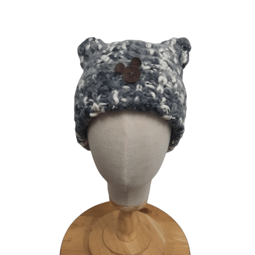 Disney 🧸 Disney mickey mouse carton horn knit beanie hat Size ONE SIZE - 1 Thumbnail