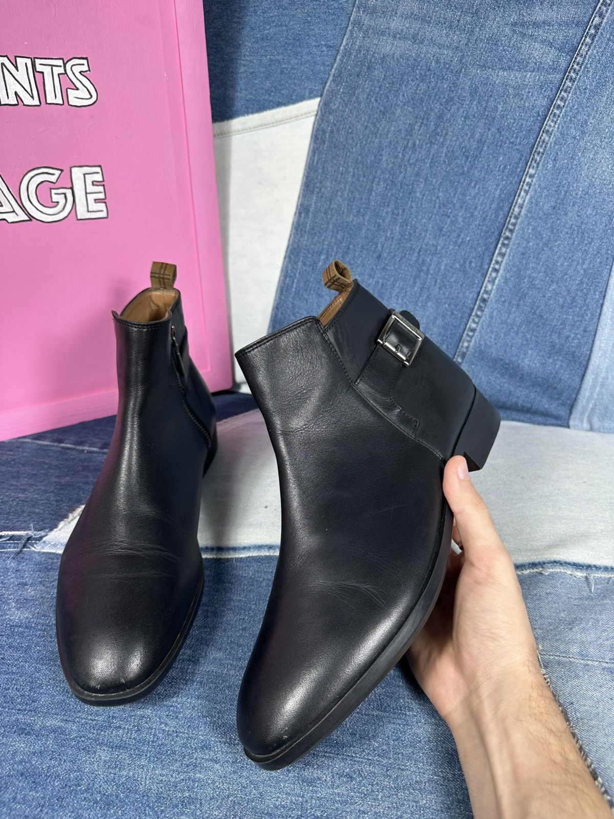 Barbour Barbour Chelsea Ankle Boots Black Leather Woman's Size US 11 / IT 41 - 10 Thumbnail