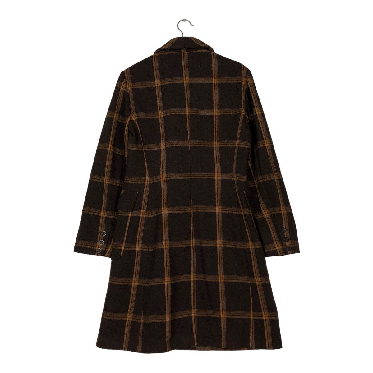 Vintage 🔥LONG JACKET WOOL SPORTMAX MADE IN ITALY TARTAN DESIGN Size M / US 6-8 / IT 42-44 - 13 Thumbnail