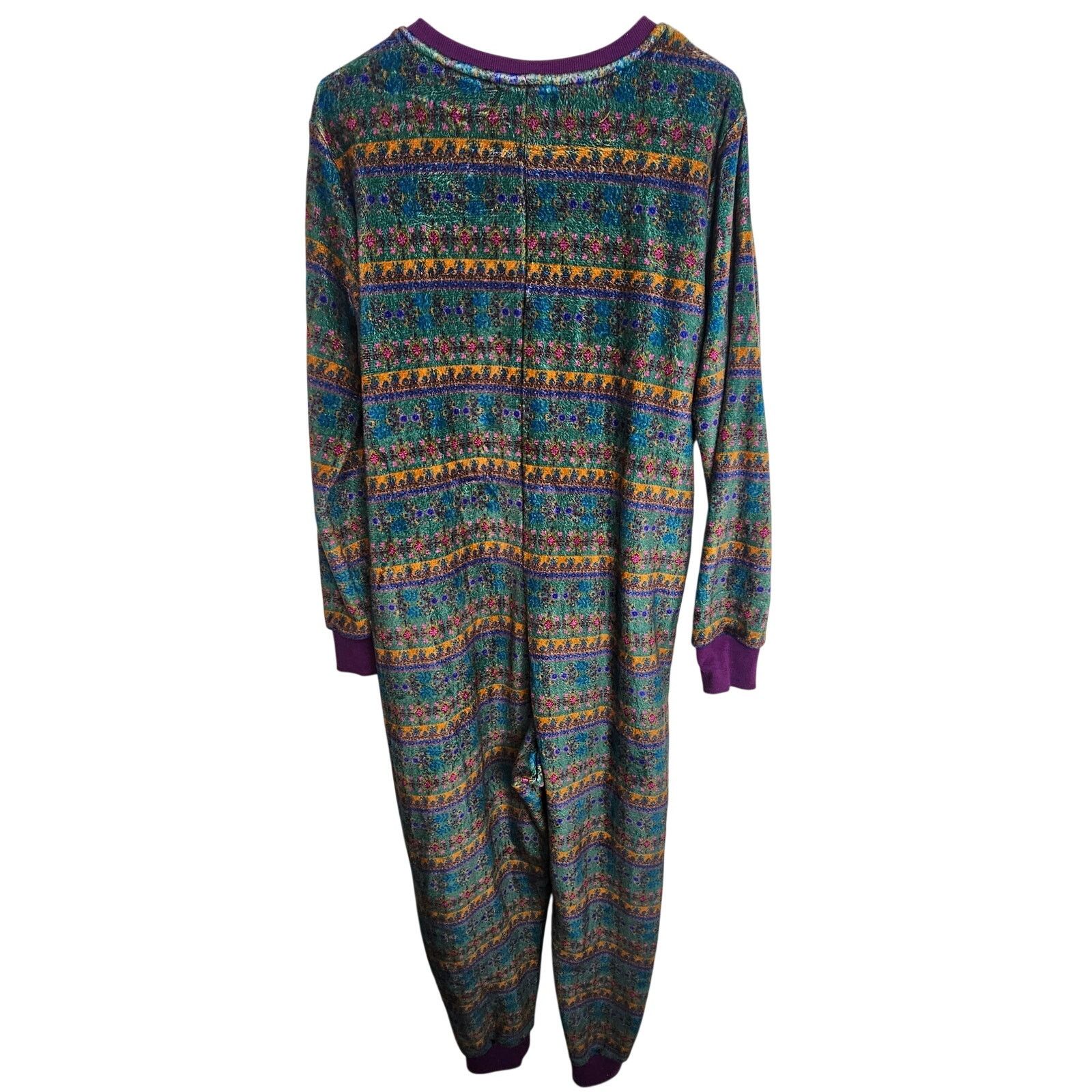 Natural Issue Natural Life Womens Fleece Floral Full Zip Fair Isle Pajamas Size 40" / US 18 - 10 Thumbnail