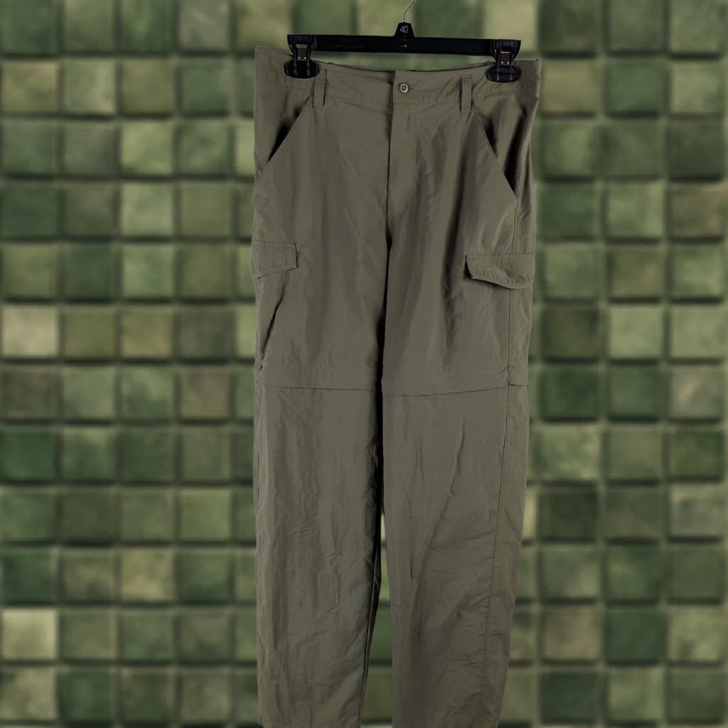 Olive Columbia PFG womens Small Convertible nylon Pants olive green 29X31 fast dry Size 28" / US 6 / IT 42 - 1 Thumbnail